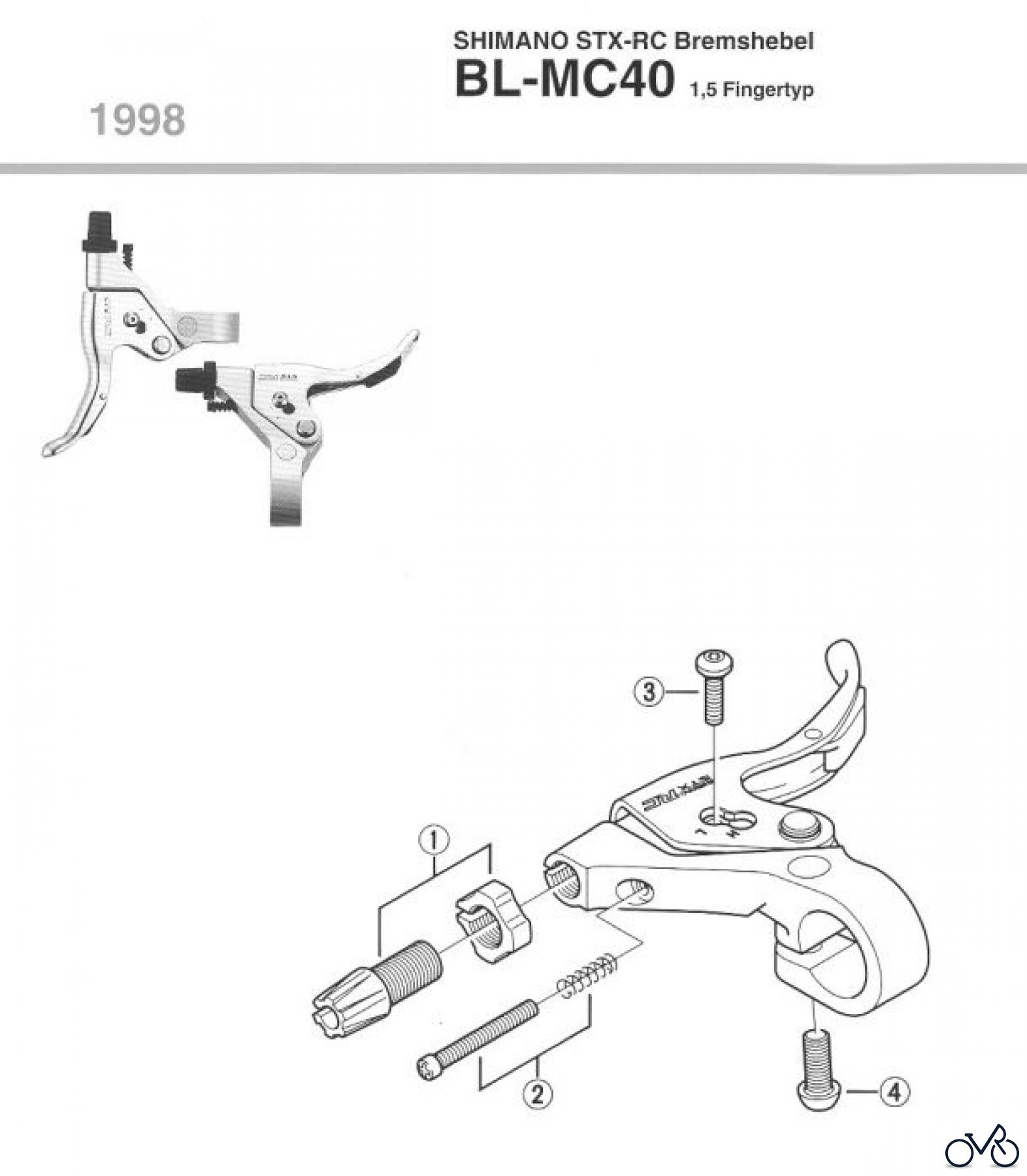 Shimano BL Brake Lever - Bremshebel BL-MC40-98