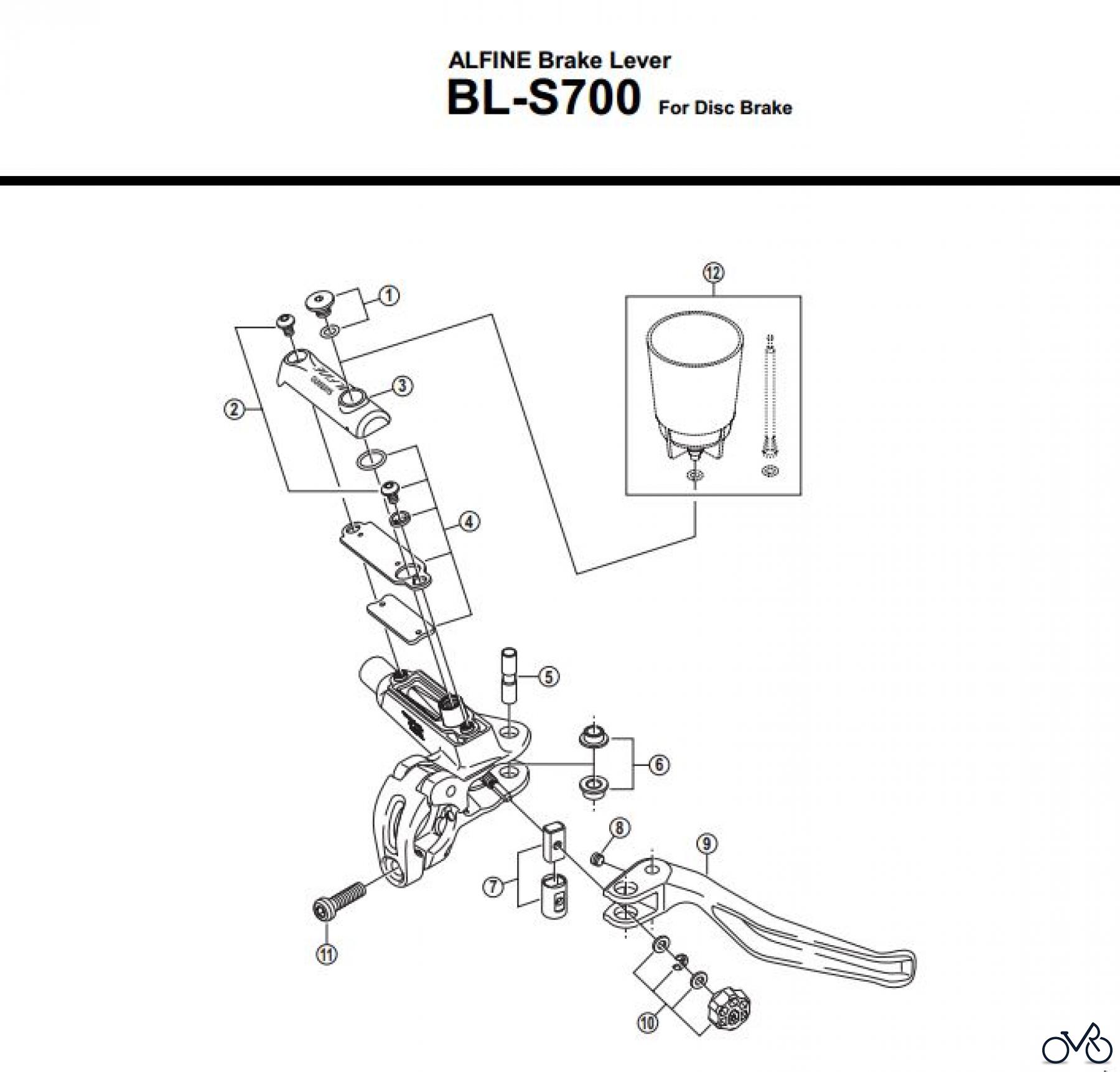 Shimano BL Brake Lever - Bremshebel BL-S700-3274A