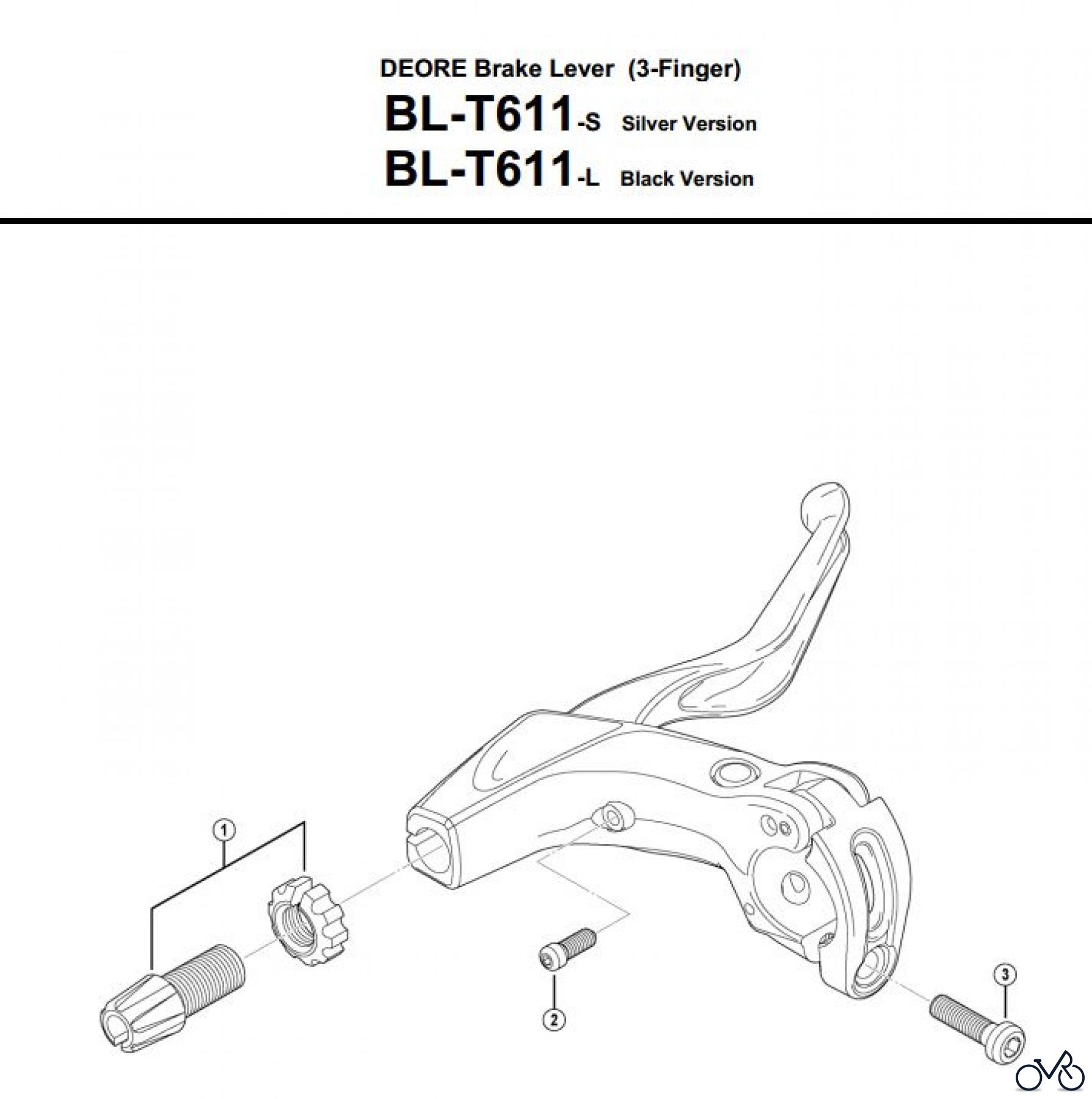 Shimano BL Brake Lever - Bremshebel BL-T611-3498