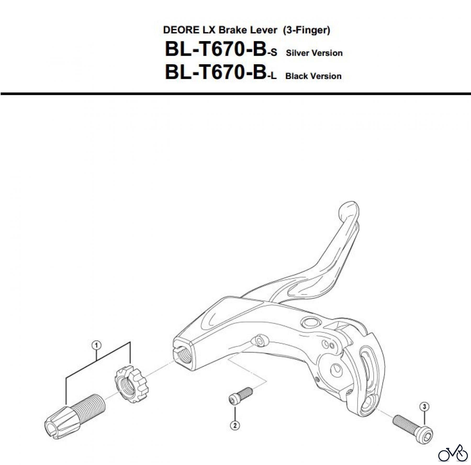 Shimano BL Brake Lever - Bremshebel BL-T670-B-3525