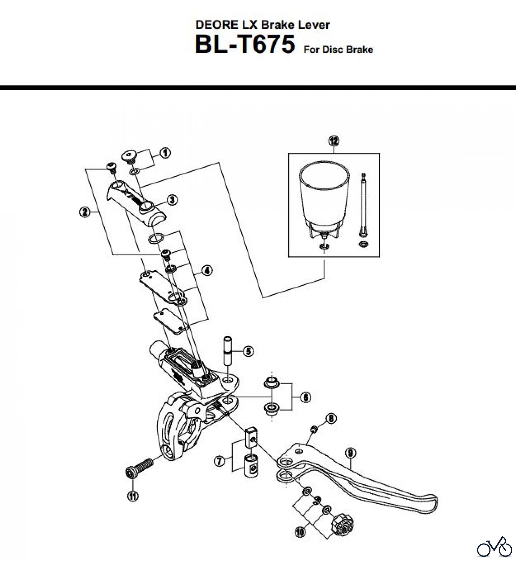 Shimano BL Brake Lever - Bremshebel BL-T675-3306