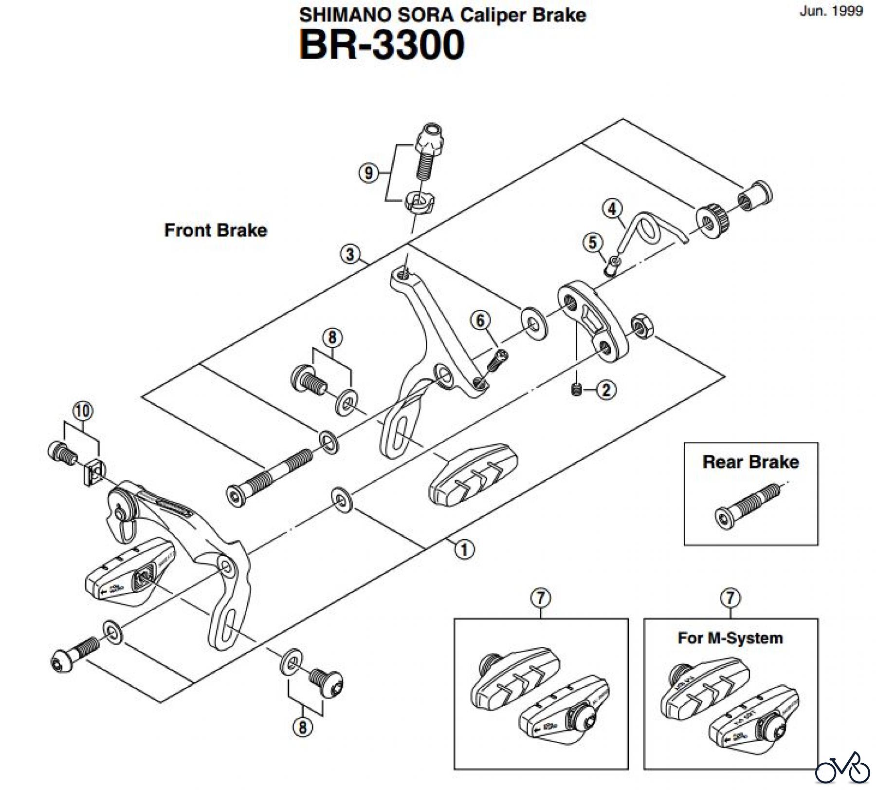 Shimano BR Brake - Bremse BR-3300-EV