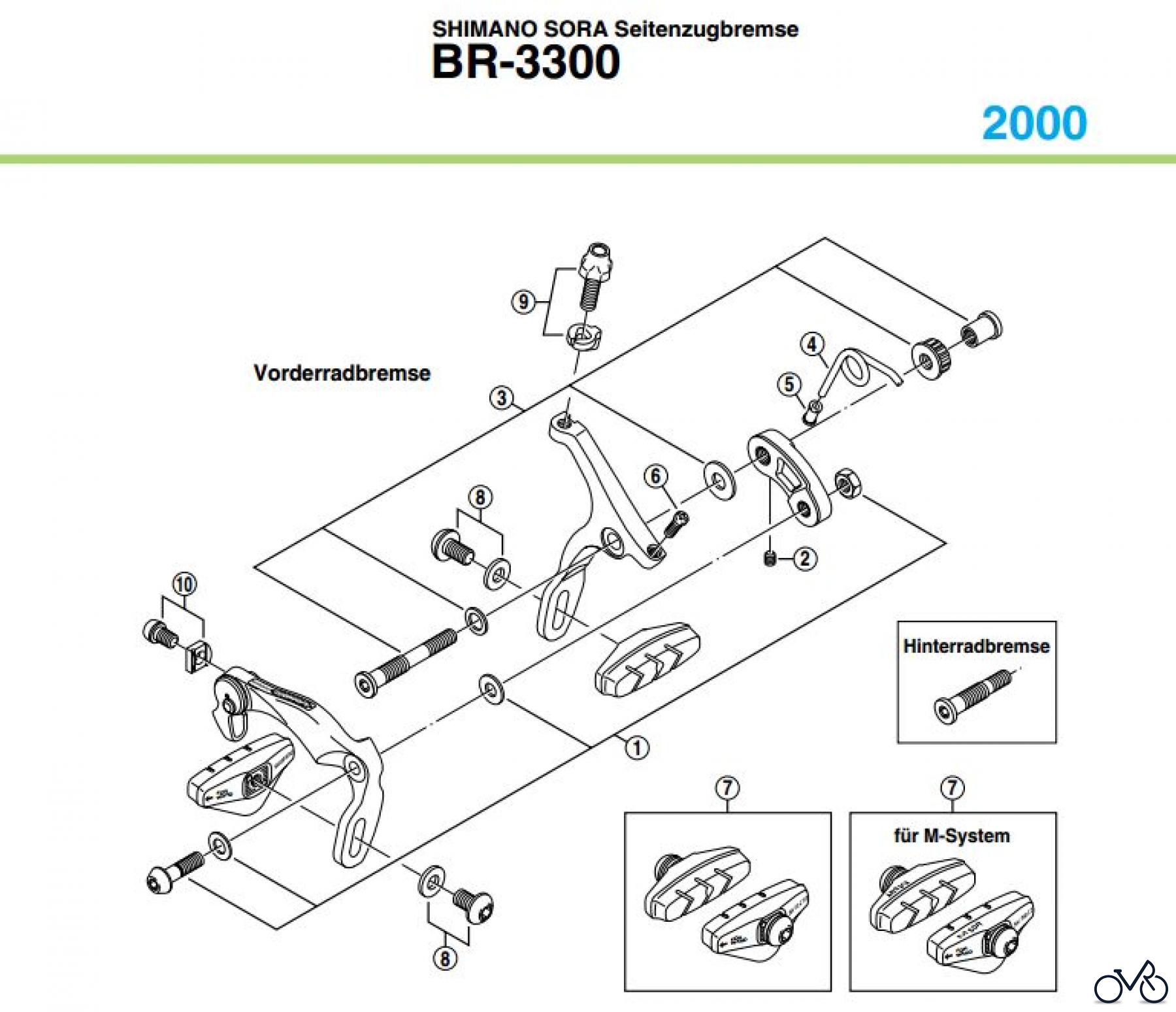 Shimano BR Brake - Bremse BR-3300-SORA