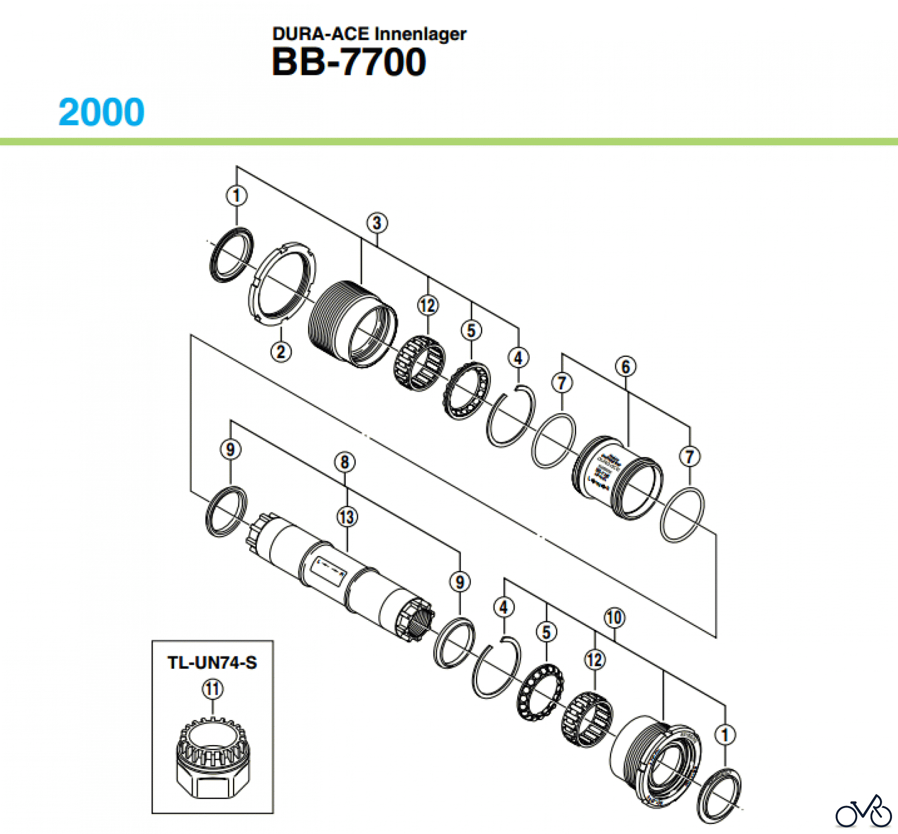 Shimano BB Bottom Bracket- Tretlager BB-7700