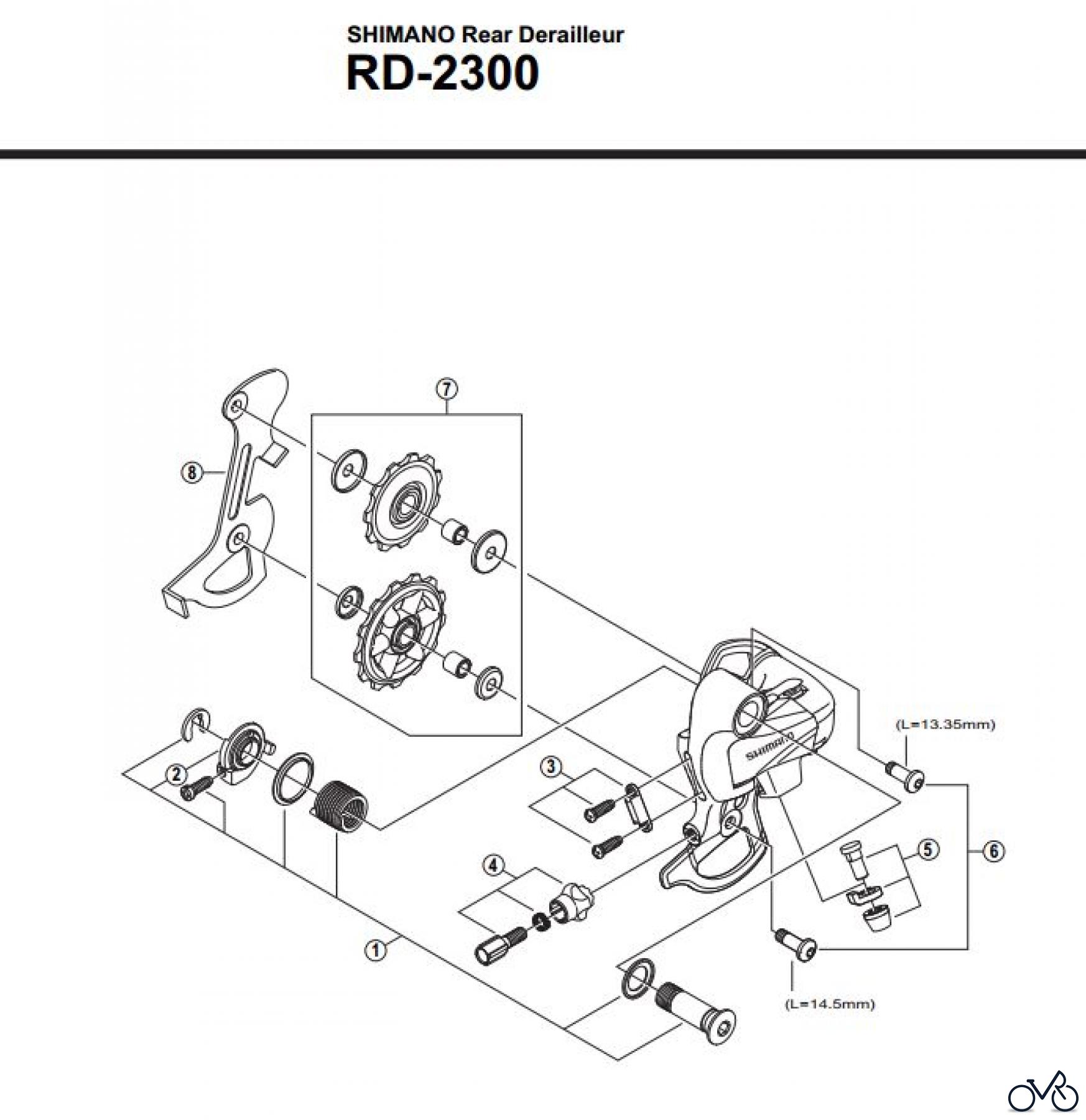 Shimano RD Rear Derailleur - Schaltwerk RD-2300-2923