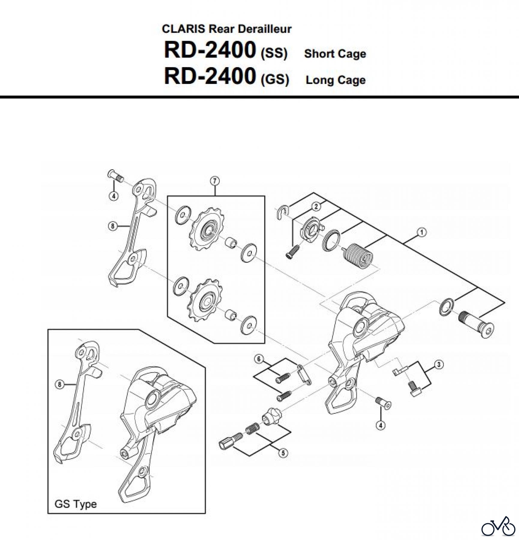 Shimano RD Rear Derailleur - Schaltwerk RD-2400-3489