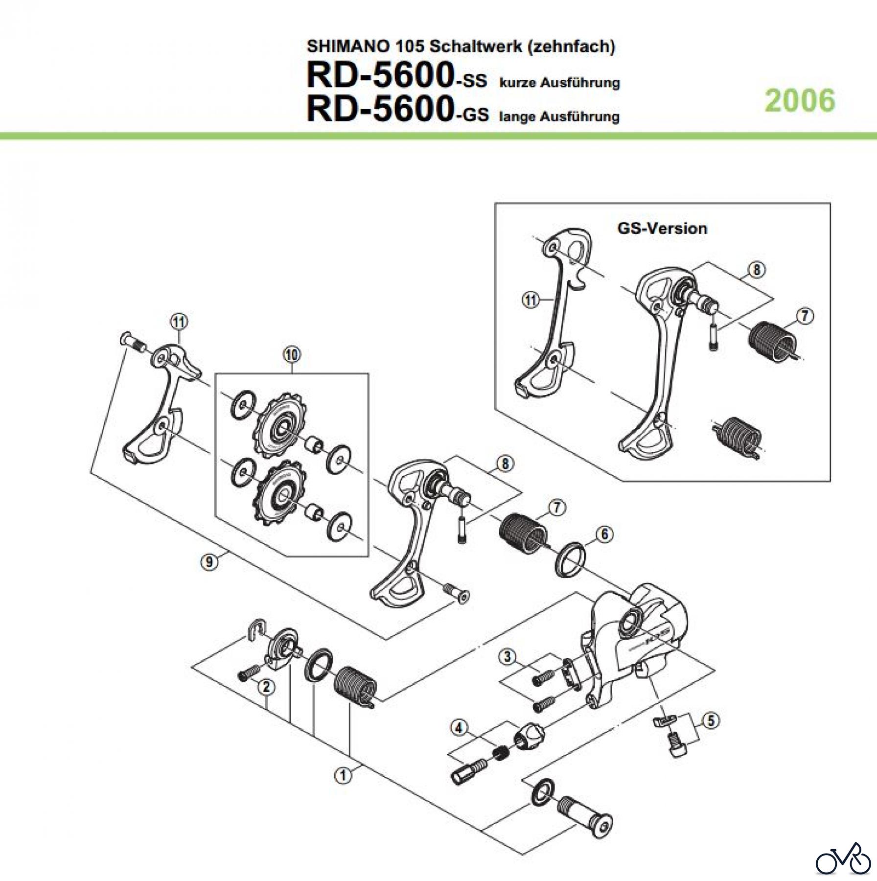 Shimano RD Rear Derailleur - Schaltwerk RD-5600-05