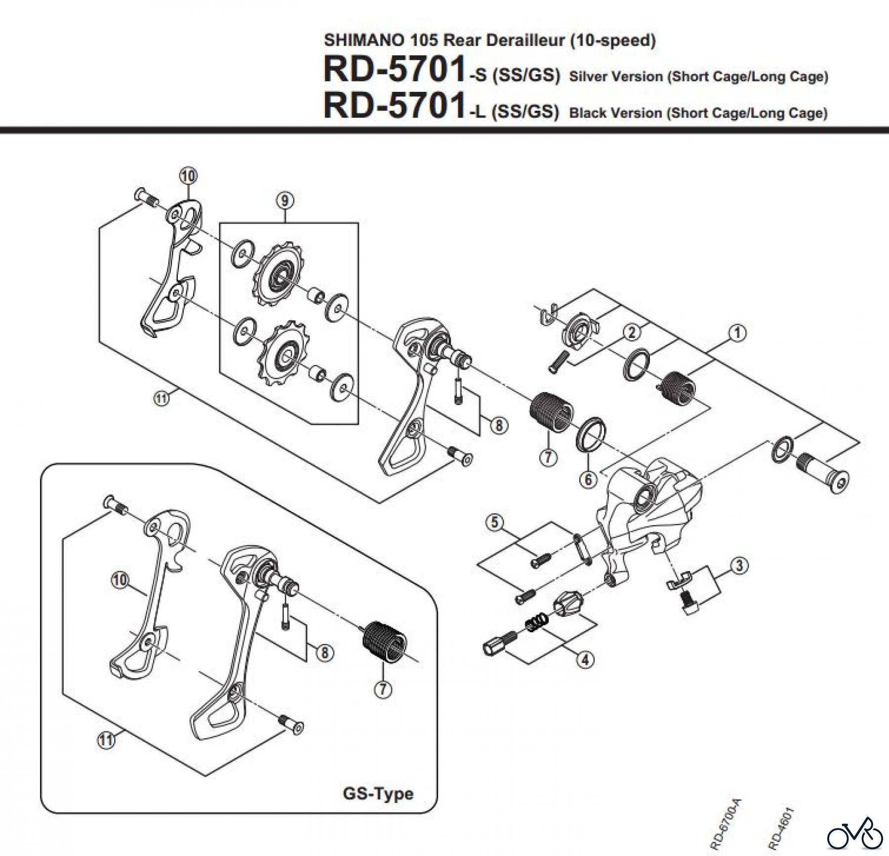 Shimano RD Rear Derailleur - Schaltwerk RD-5701-3297