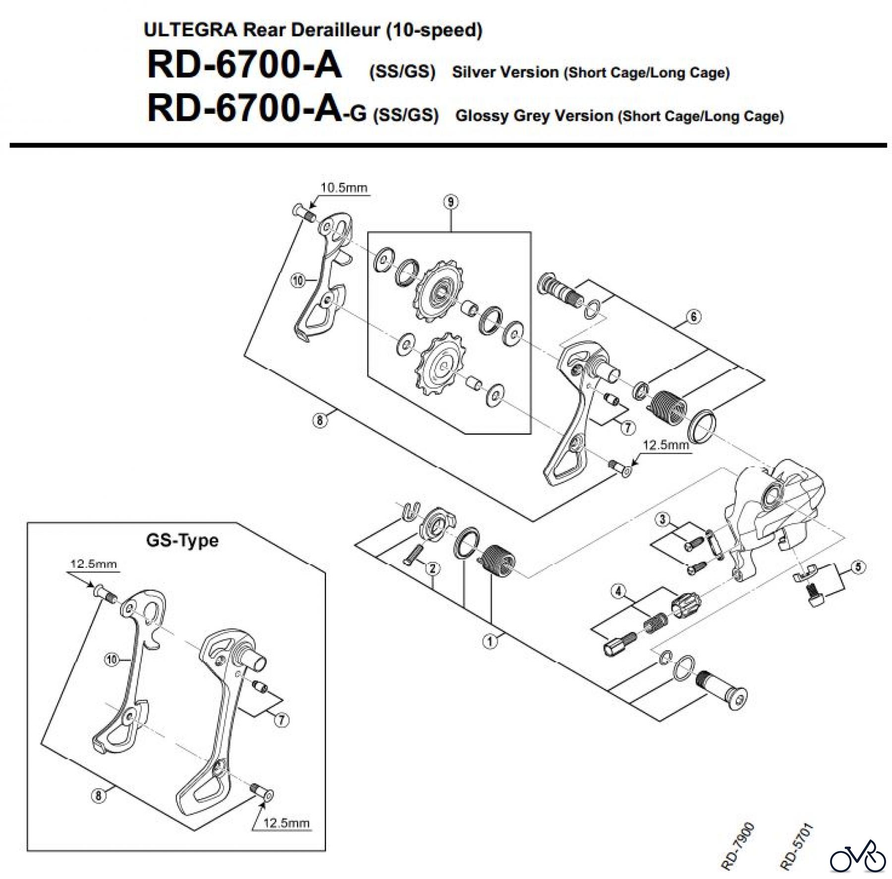 Shimano RD Rear Derailleur - Schaltwerk RD-6700-A-3309