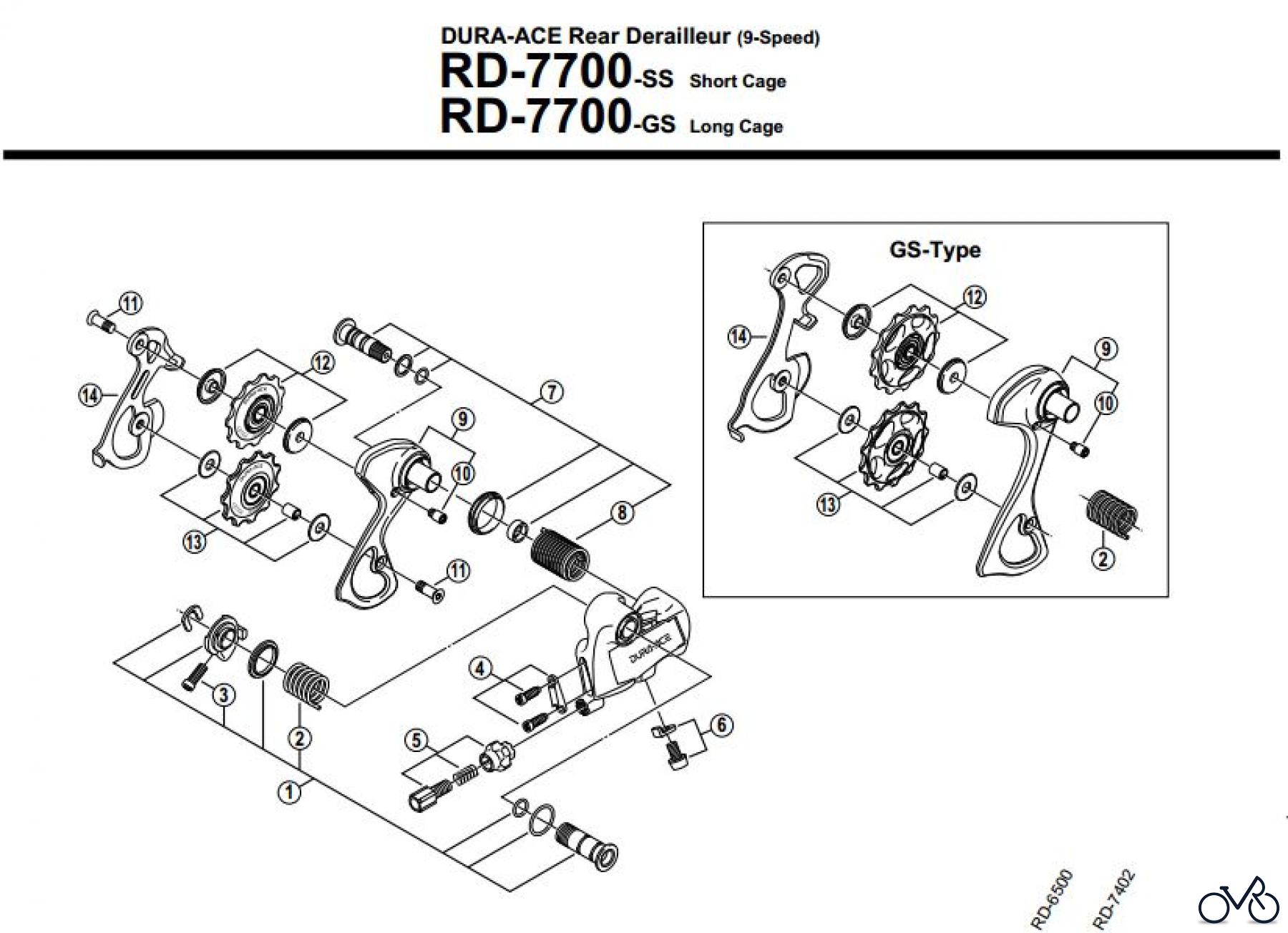 Shimano RD Rear Derailleur - Schaltwerk RD-7700