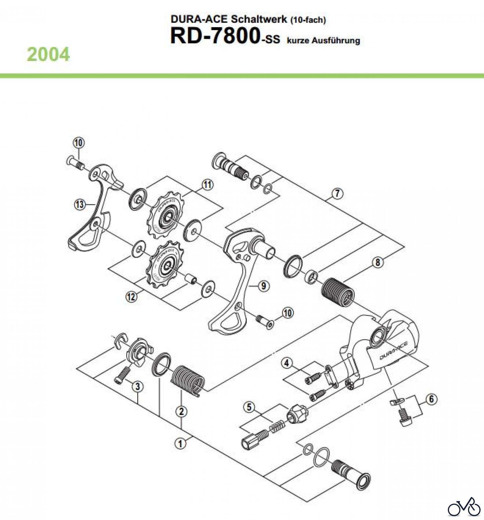Shimano RD Rear Derailleur - Schaltwerk RD-7800-04