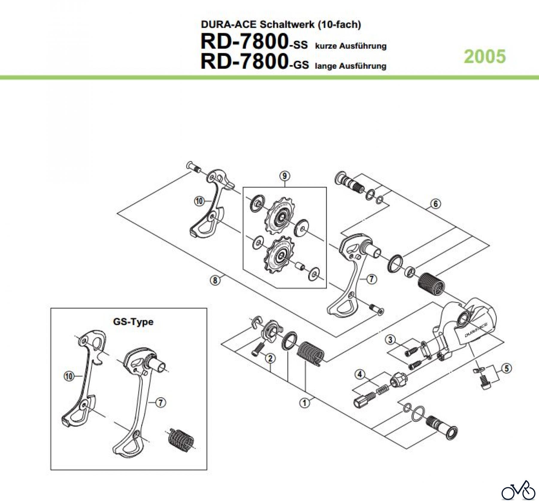 Shimano RD Rear Derailleur - Schaltwerk RD-7800-05