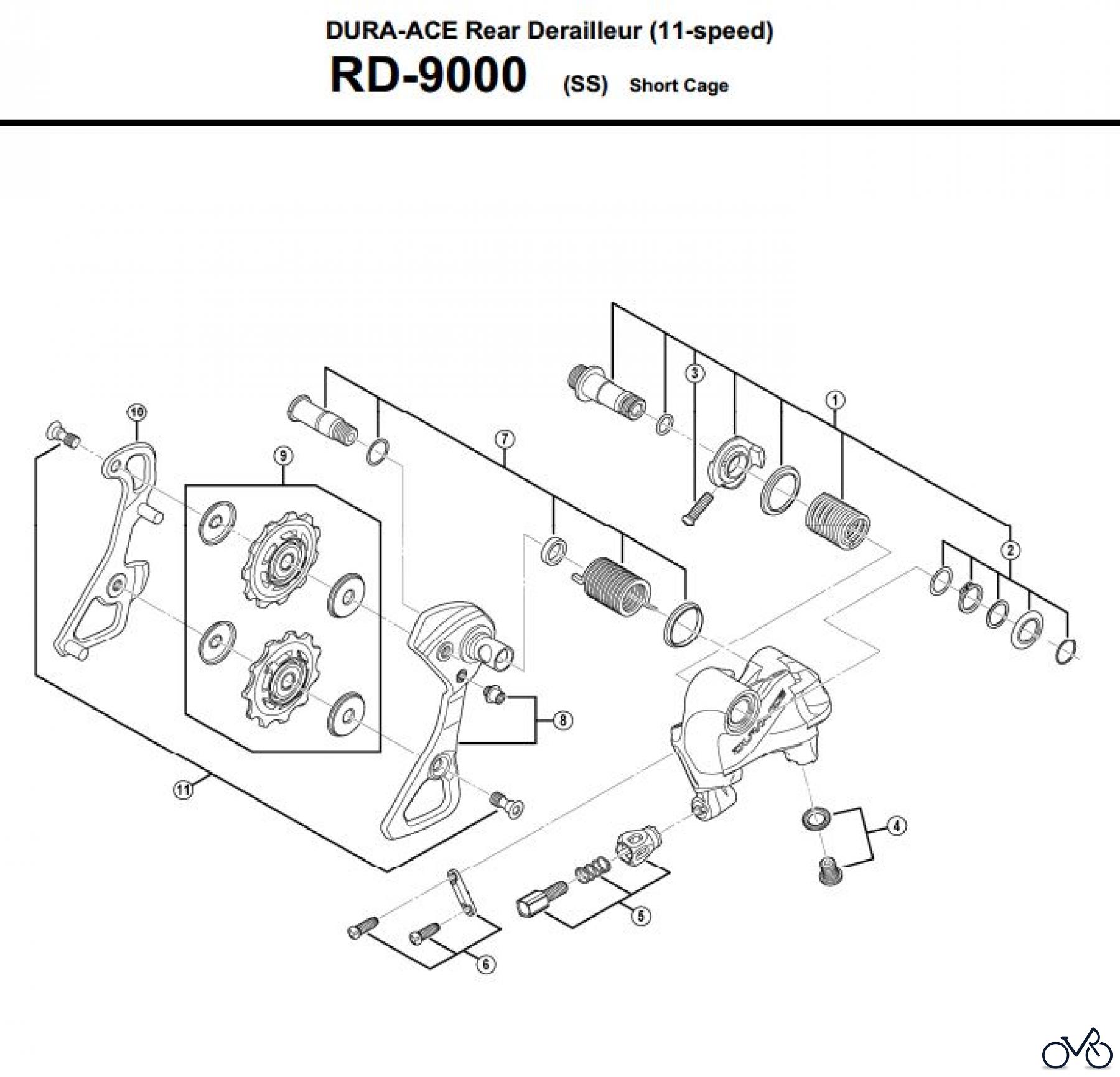 Shimano RD Rear Derailleur - Schaltwerk RD-9000-3330