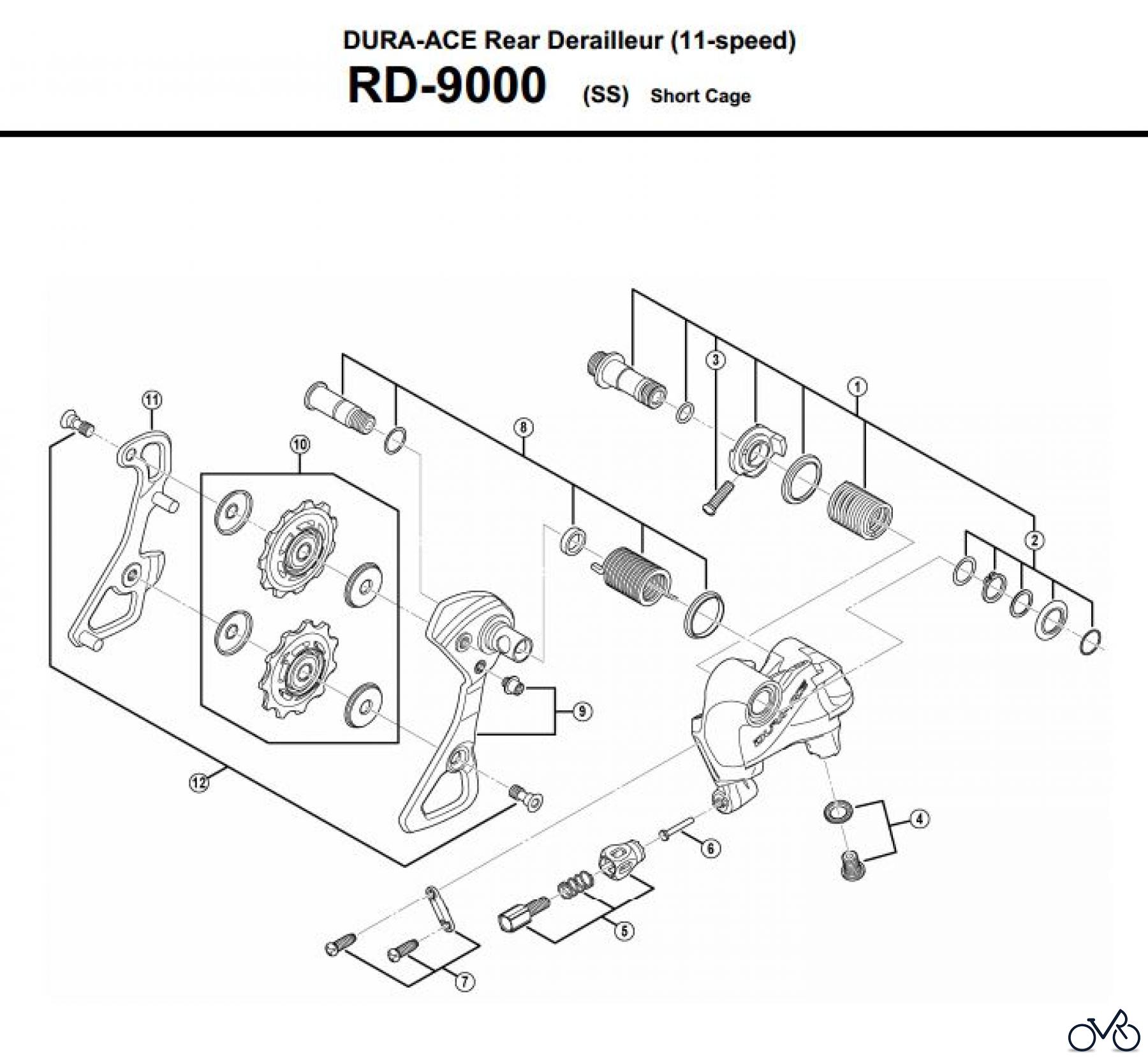 Shimano RD Rear Derailleur - Schaltwerk RD-9000-3330A