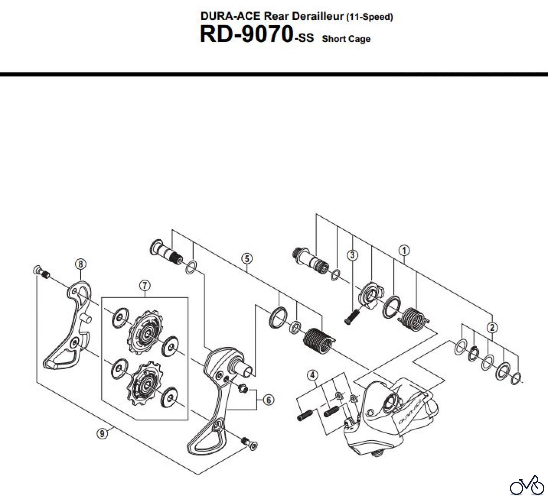 Shimano RD Rear Derailleur - Schaltwerk RD-9070-3442