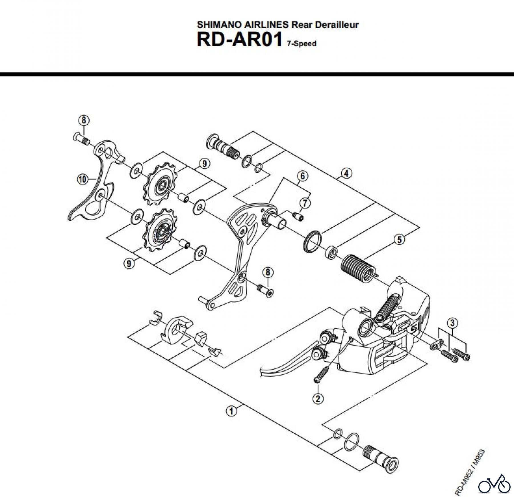 Shimano RD Rear Derailleur - Schaltwerk RD-AR01