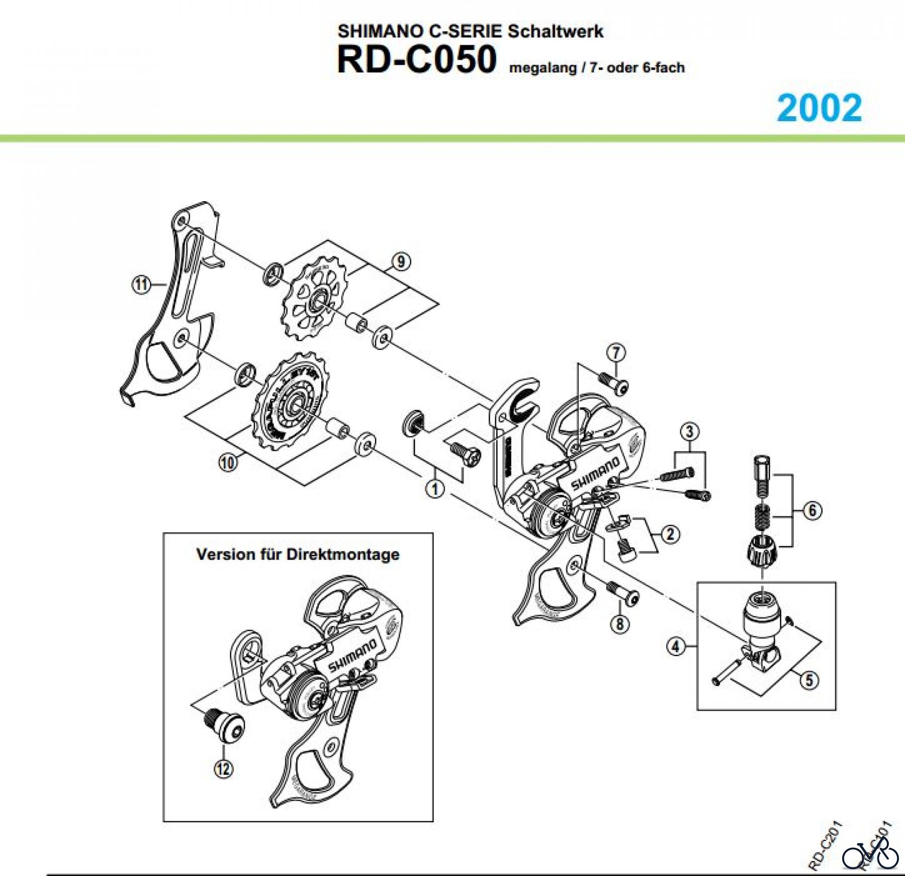 Shimano RD Rear Derailleur - Schaltwerk RD-C050-02