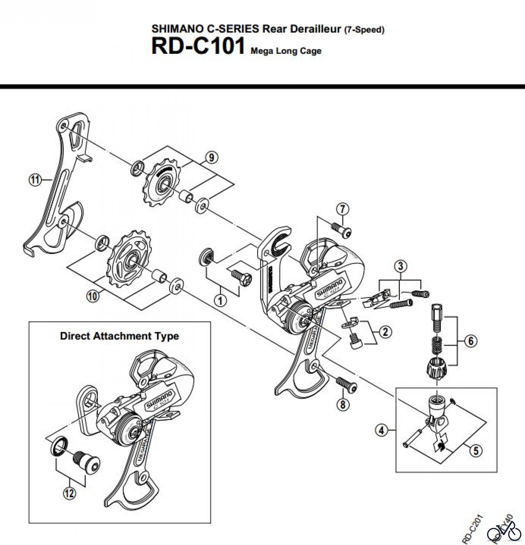 Shimano RD Rear Derailleur - Schaltwerk RD-C101