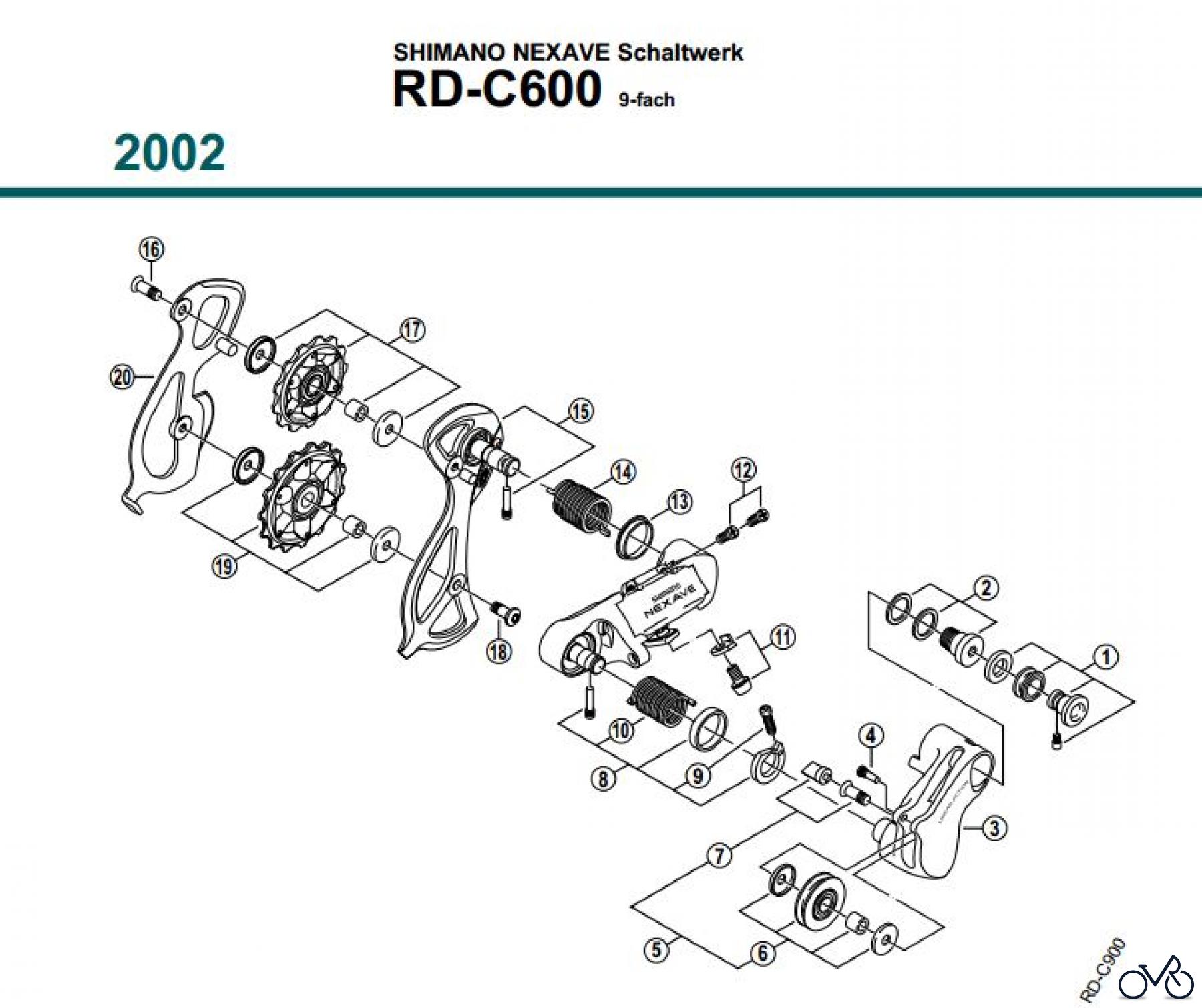 Shimano RD Rear Derailleur - Schaltwerk RD-C600-02