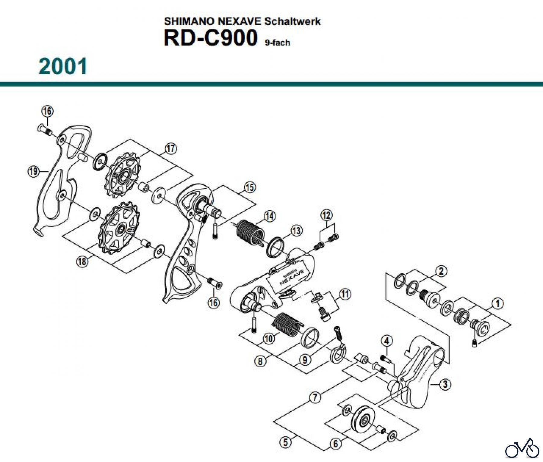 Shimano RD Rear Derailleur - Schaltwerk RD-C900-01
