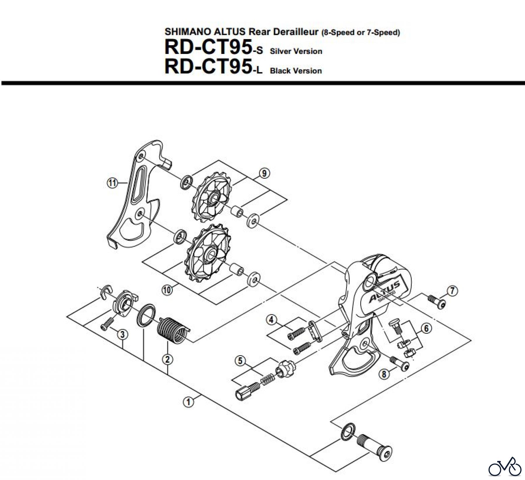 Shimano RD Rear Derailleur - Schaltwerk RD-CT95