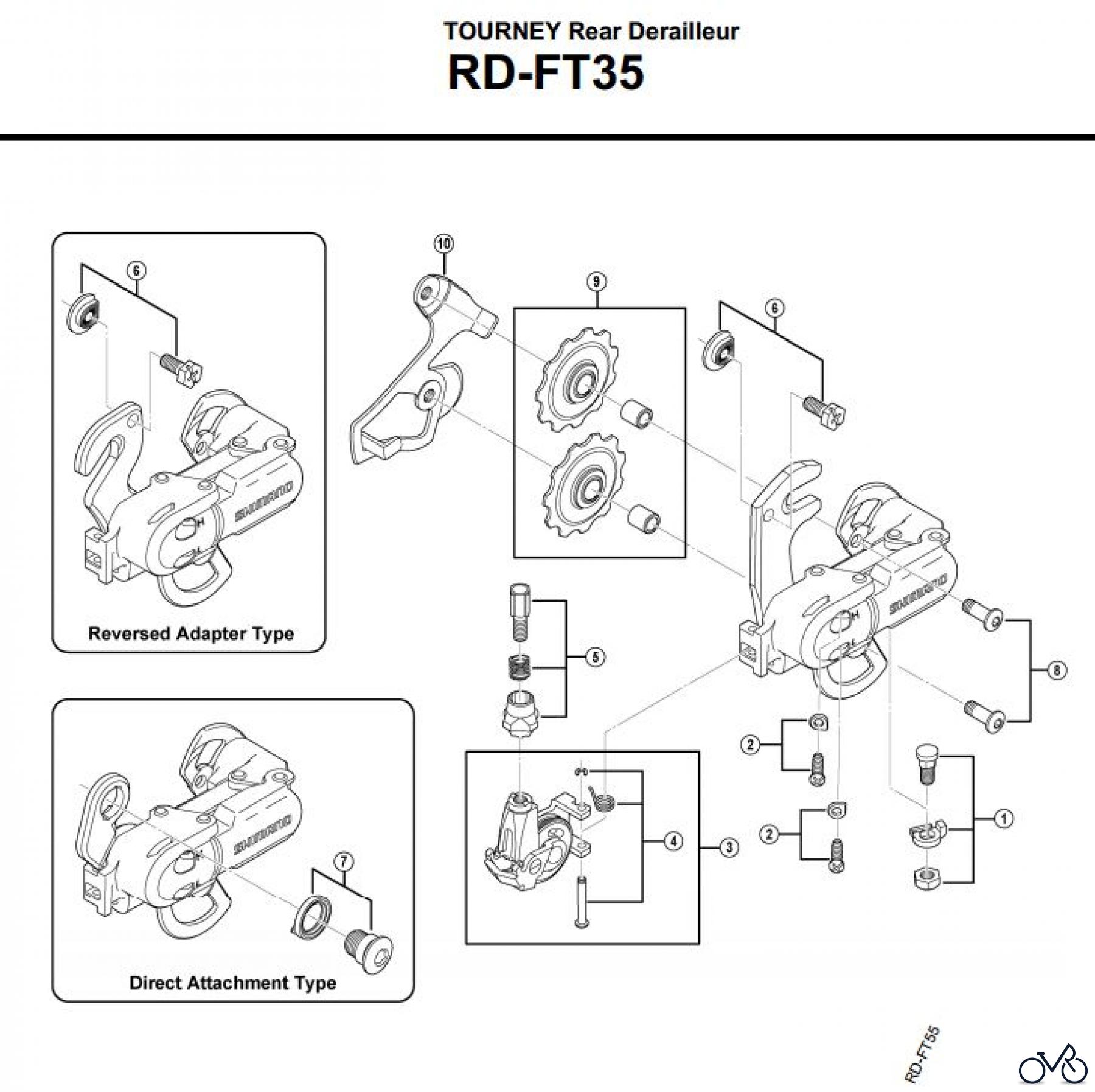 Shimano RD Rear Derailleur - Schaltwerk RD-FT35-3595