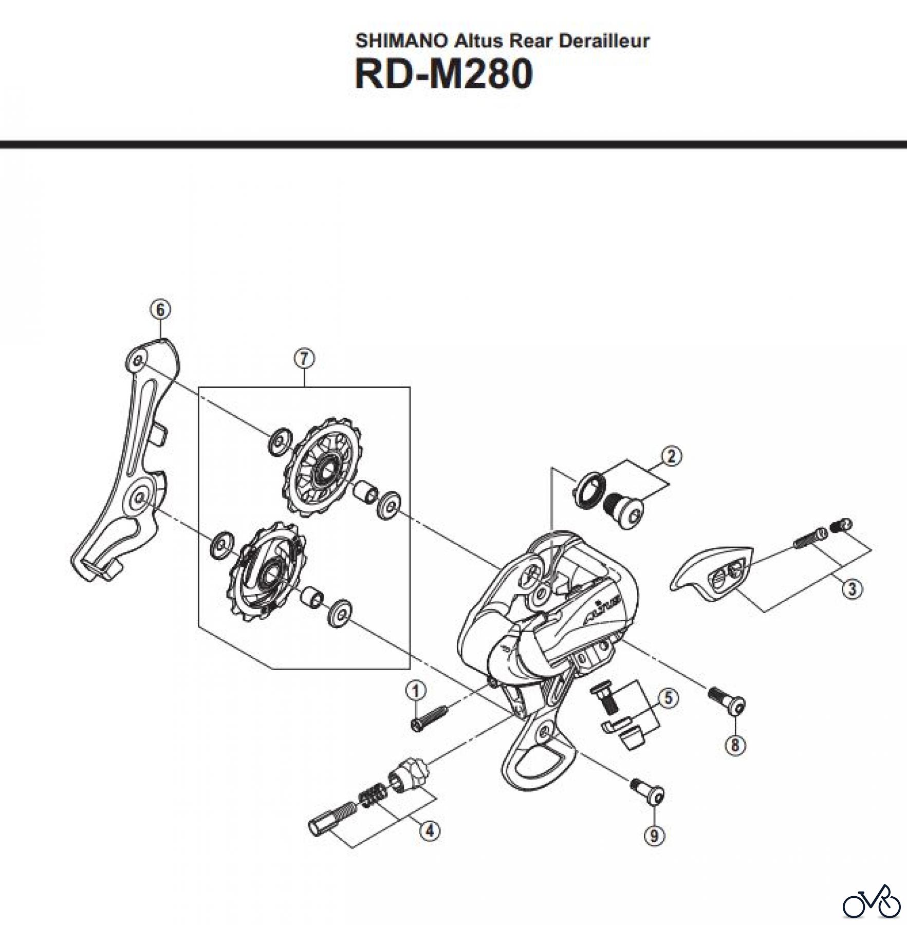 Shimano RD Rear Derailleur - Schaltwerk RD-M280-3304