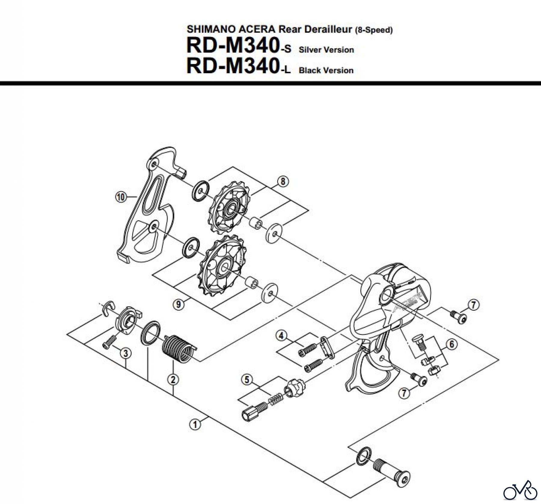 Shimano RD Rear Derailleur - Schaltwerk RD-M340