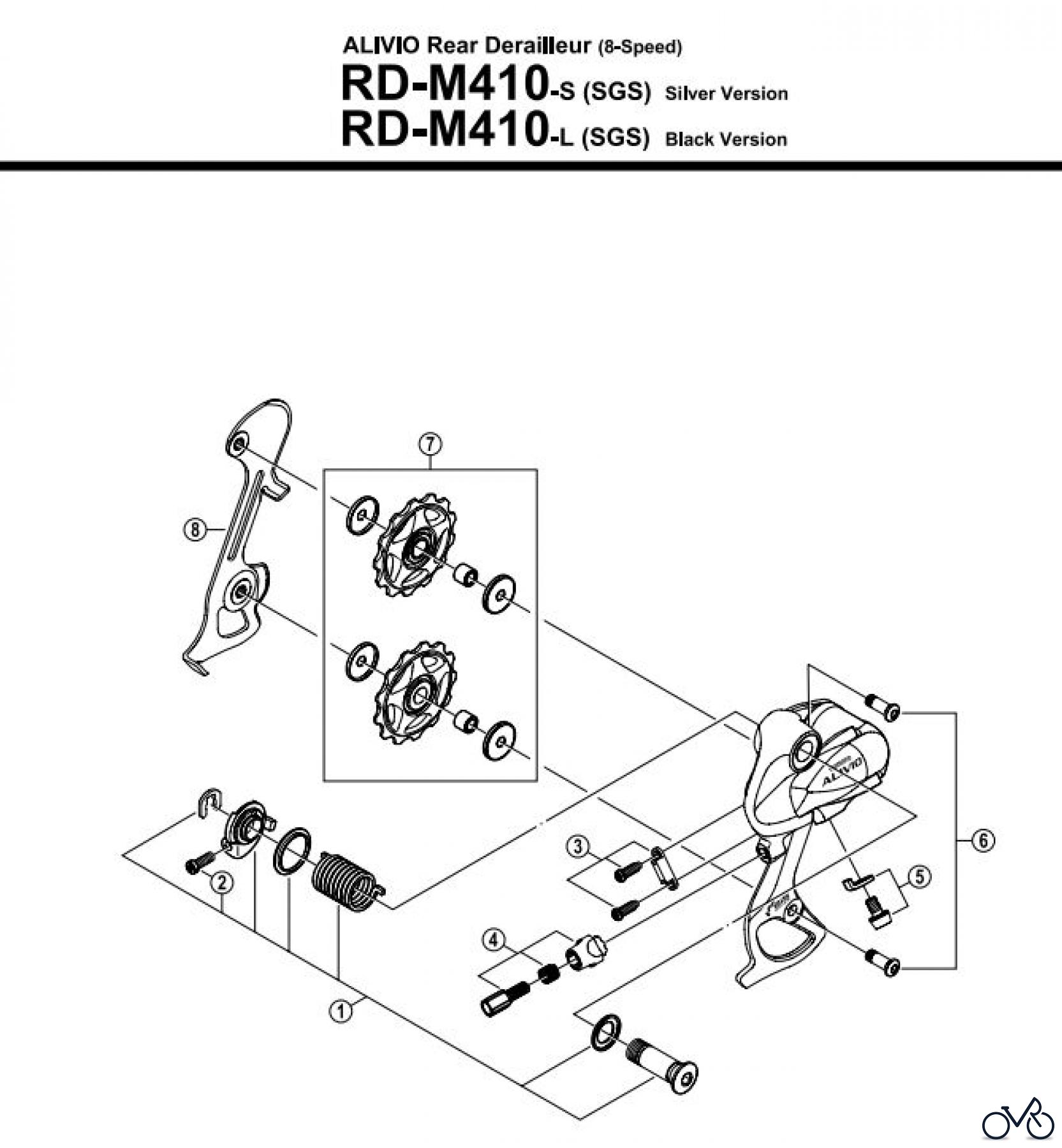 Shimano RD Rear Derailleur - Schaltwerk RD-M410