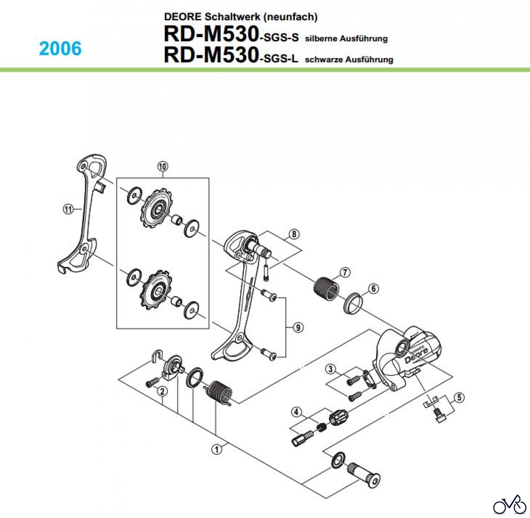 Shimano RD Rear Derailleur - Schaltwerk RD-M530-05