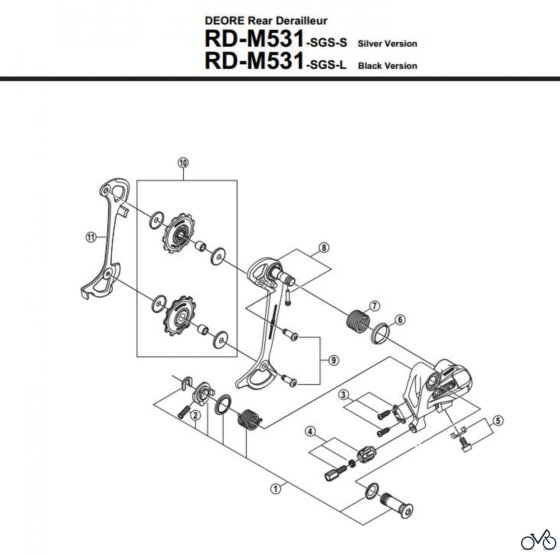 Shimano RD Rear Derailleur - Schaltwerk RD-M531-2683