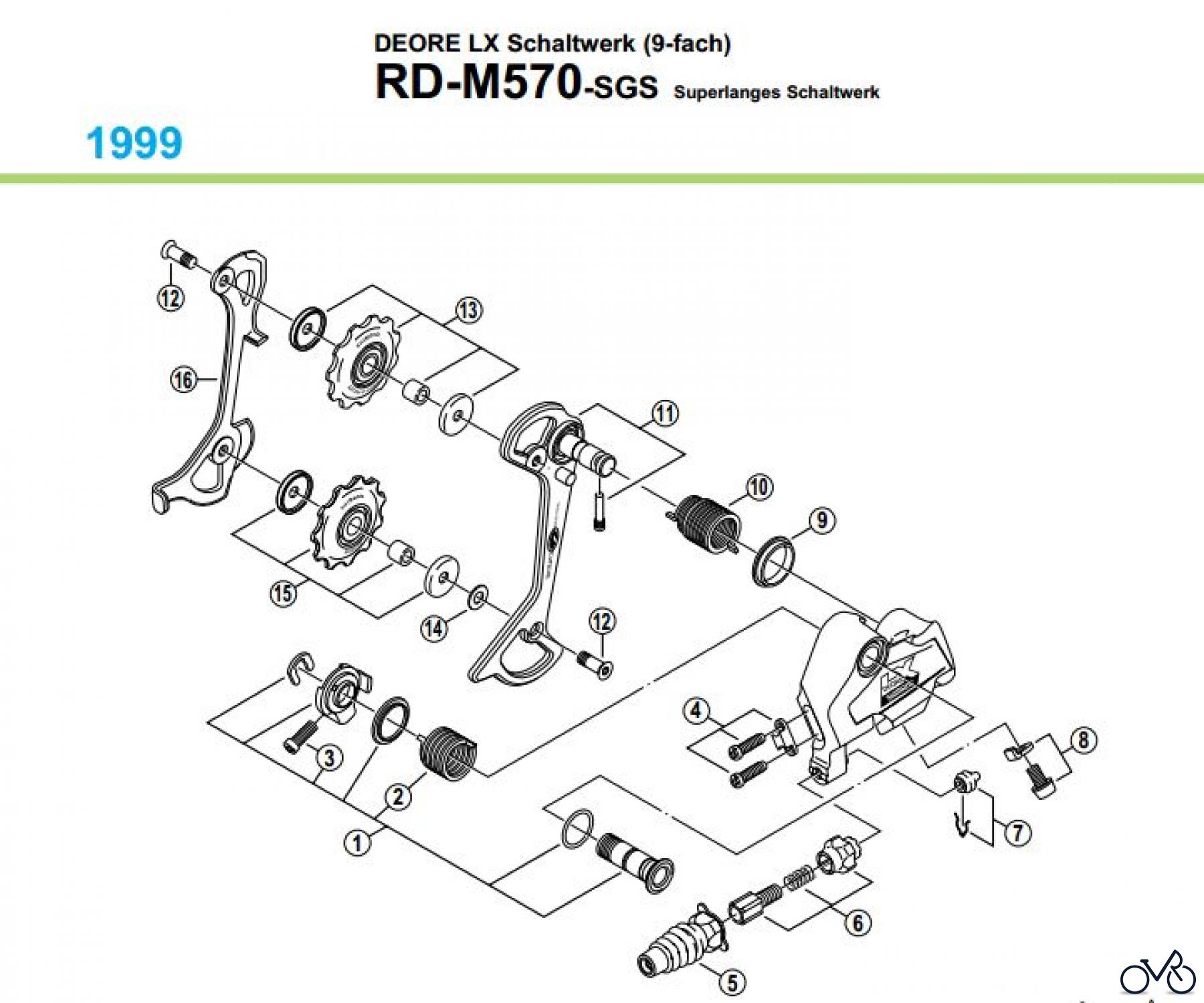 Shimano RD Rear Derailleur - Schaltwerk RD-M570-99