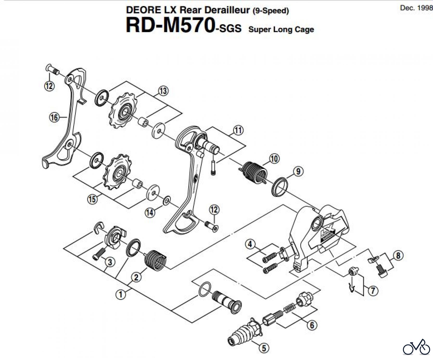 Shimano RD Rear Derailleur - Schaltwerk RD-M570-EV