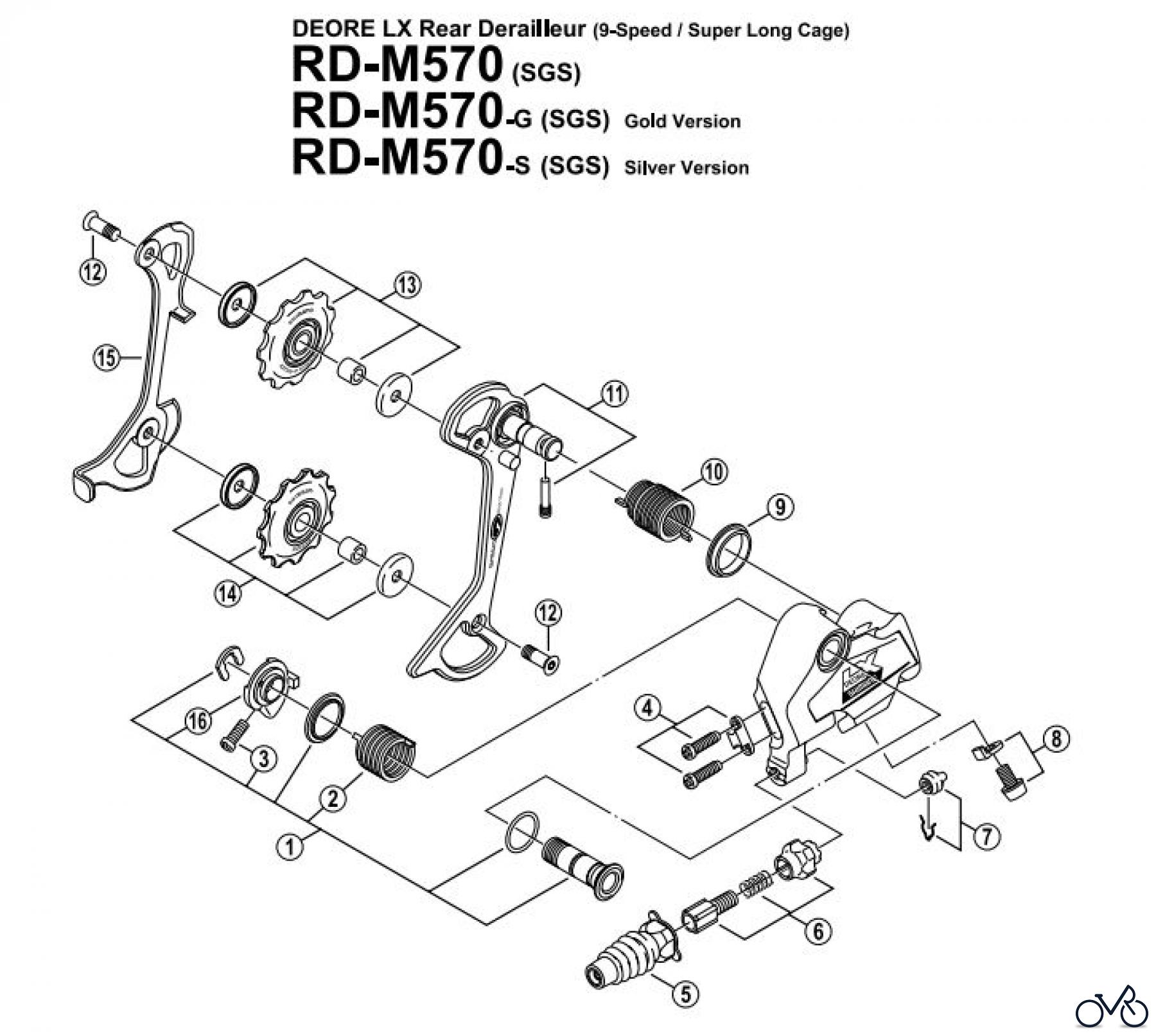Shimano RD Rear Derailleur - Schaltwerk RD-M570