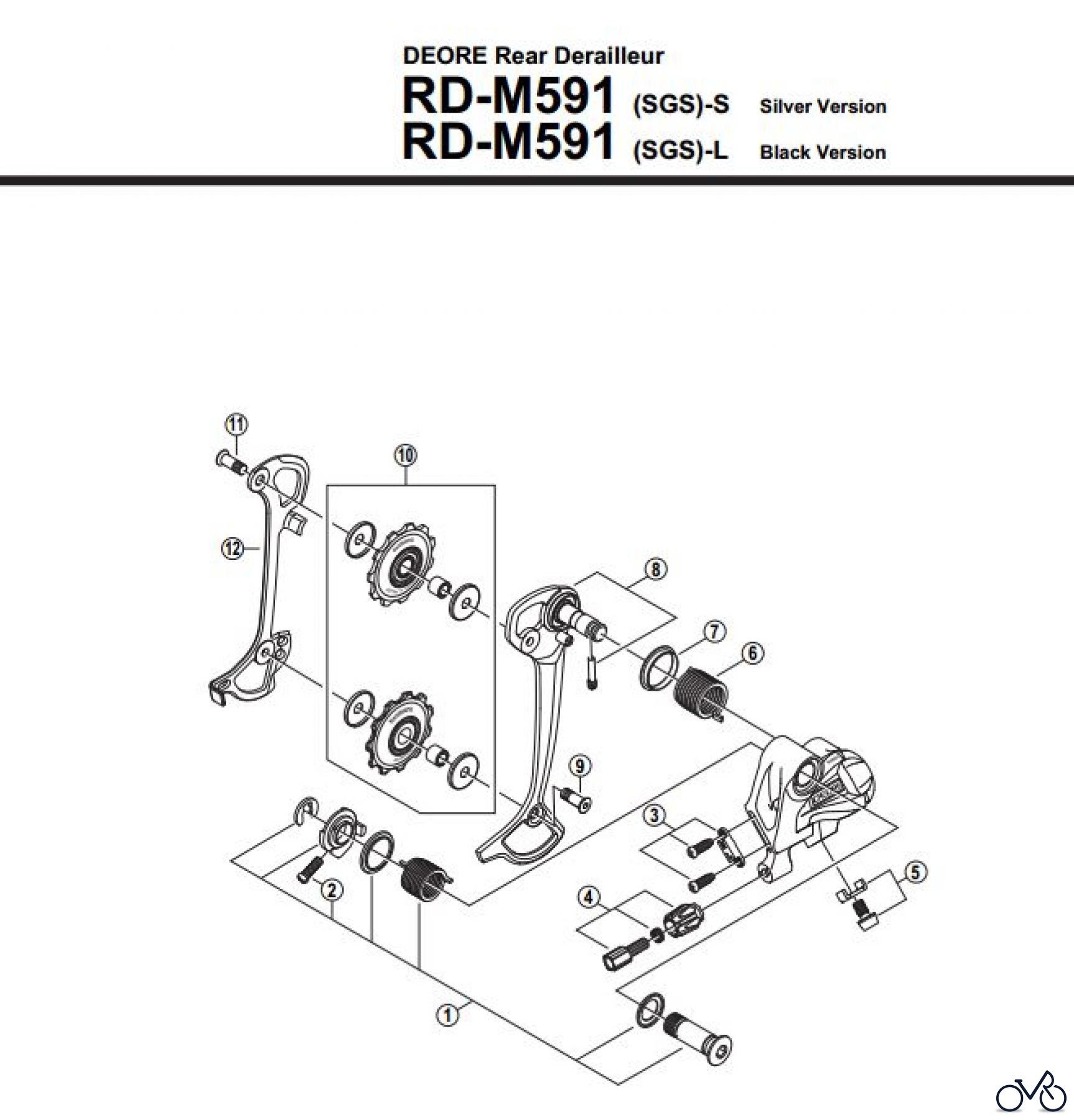 Shimano RD Rear Derailleur - Schaltwerk RD-M591-2910