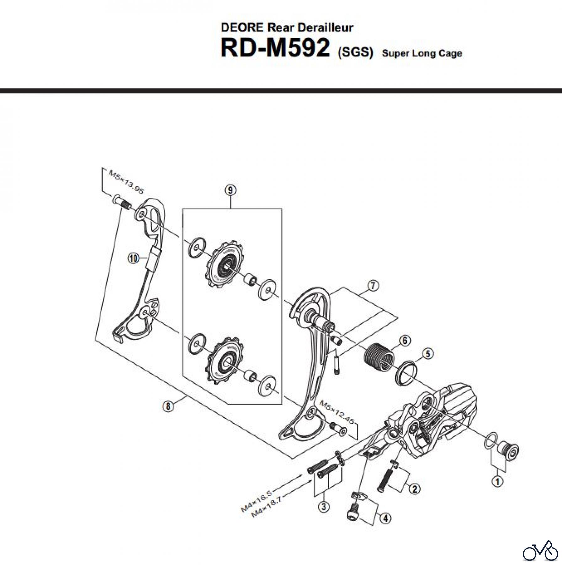 Shimano RD Rear Derailleur - Schaltwerk RD-M592-2909
