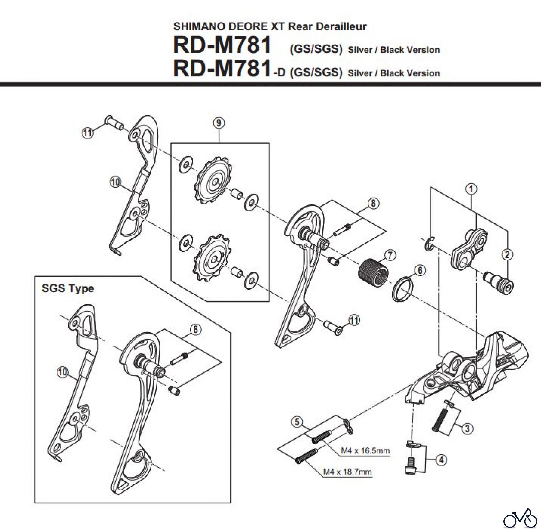 Shimano RD Rear Derailleur - Schaltwerk RD-M781-3320
