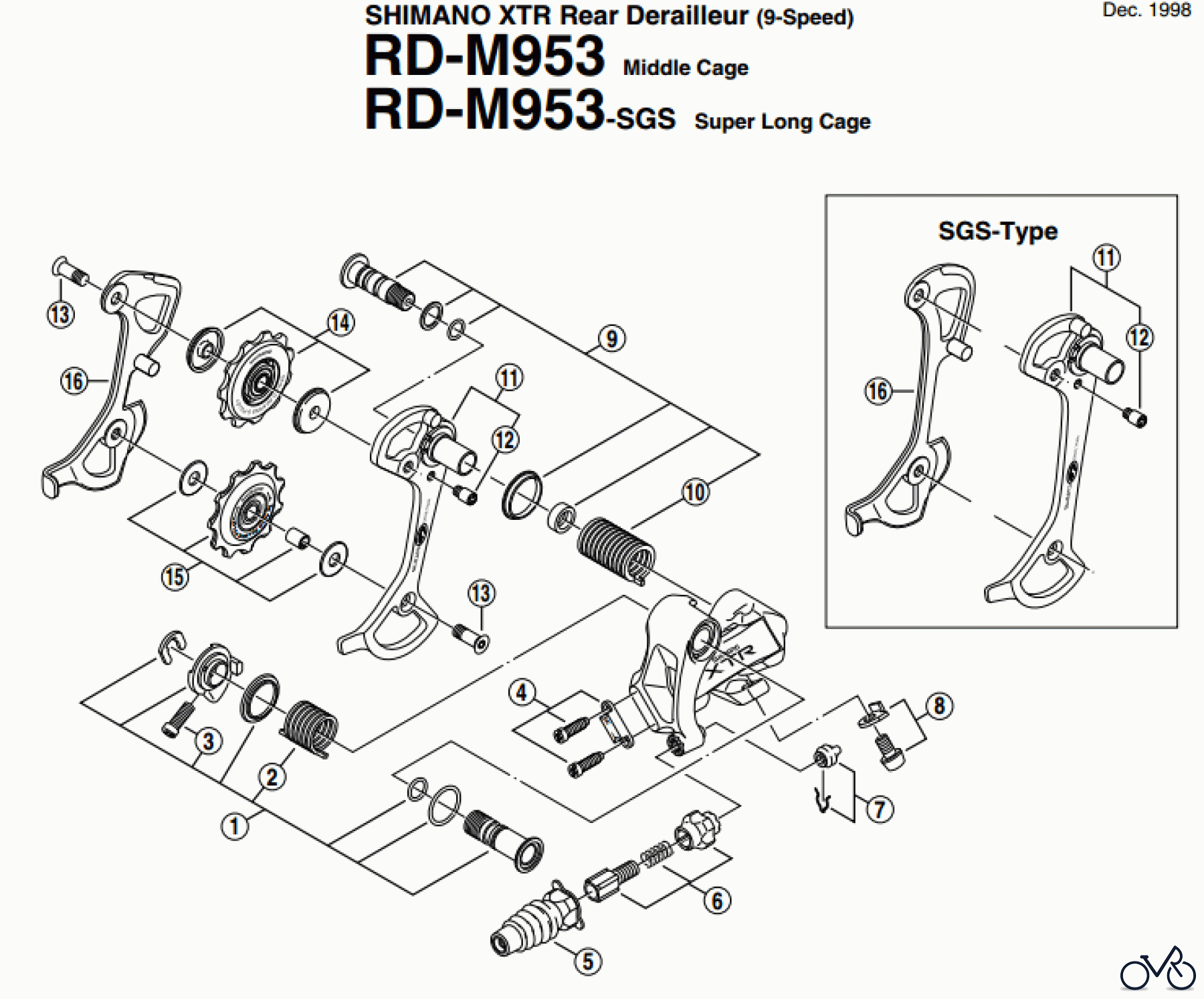 Shimano RD Rear Derailleur - Schaltwerk RD-M953