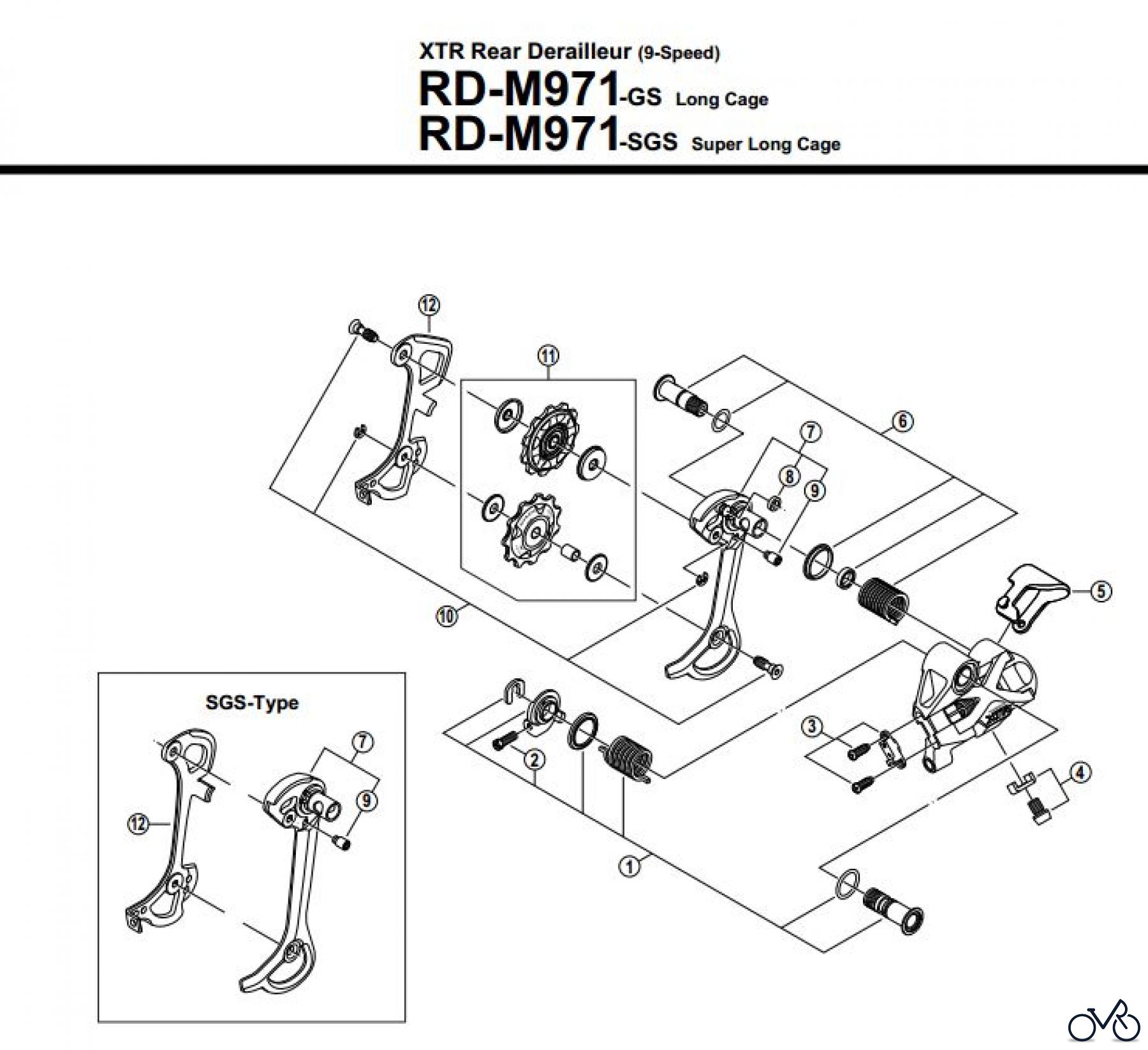 Shimano RD Rear Derailleur - Schaltwerk RD-M971