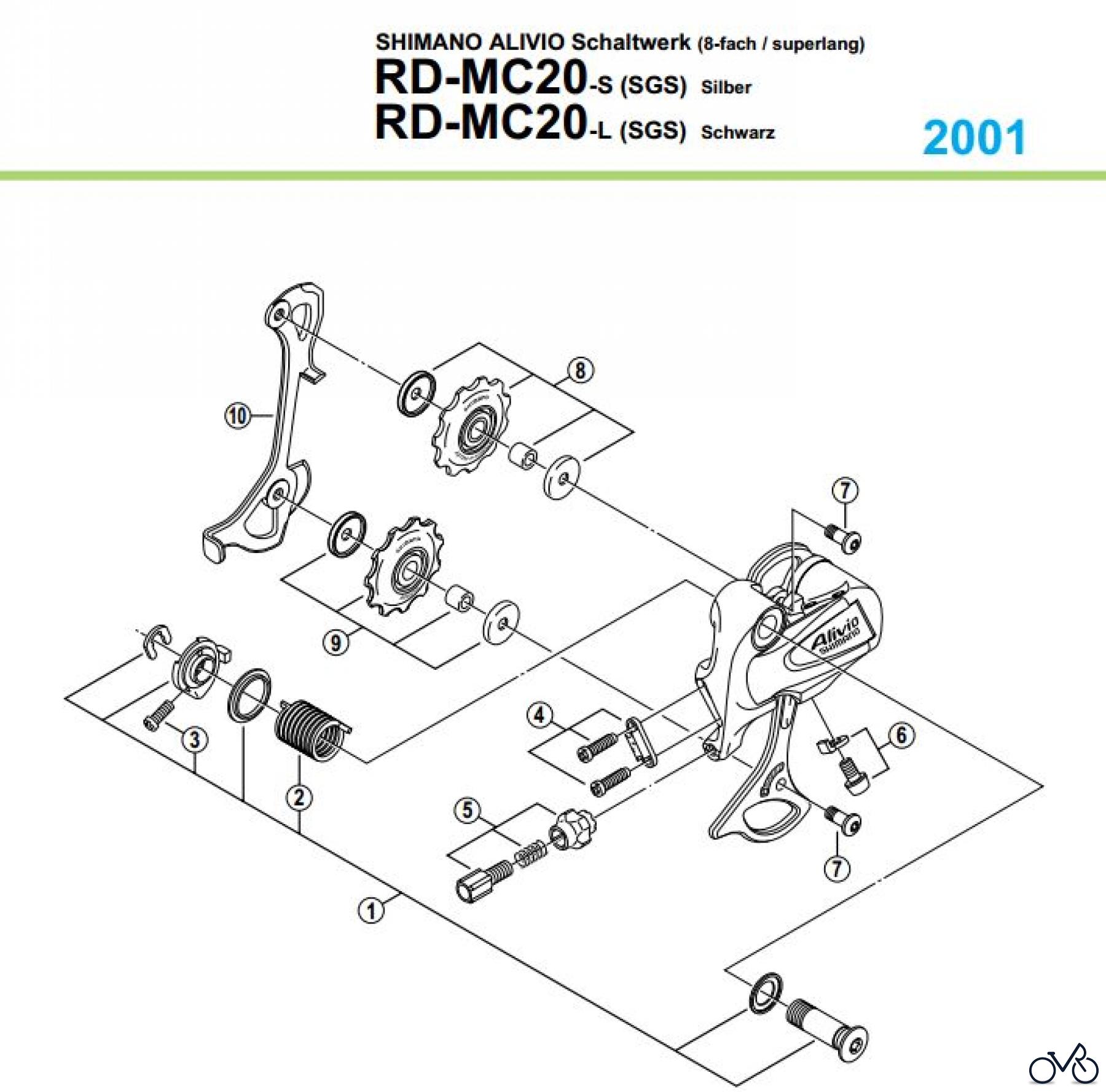 Shimano RD Rear Derailleur - Schaltwerk RD-MC20-01