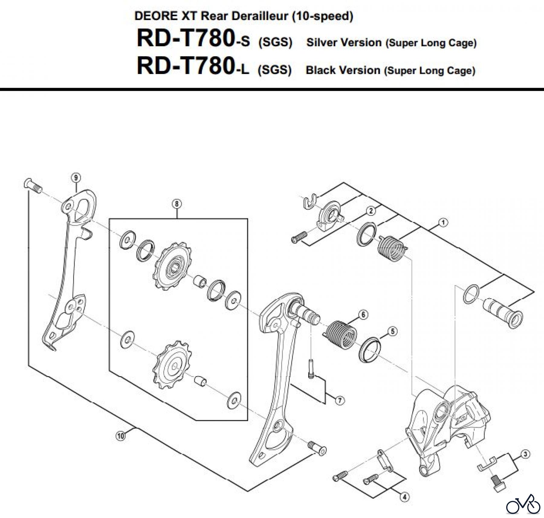 Shimano RD Rear Derailleur - Schaltwerk RD-T780-3181
