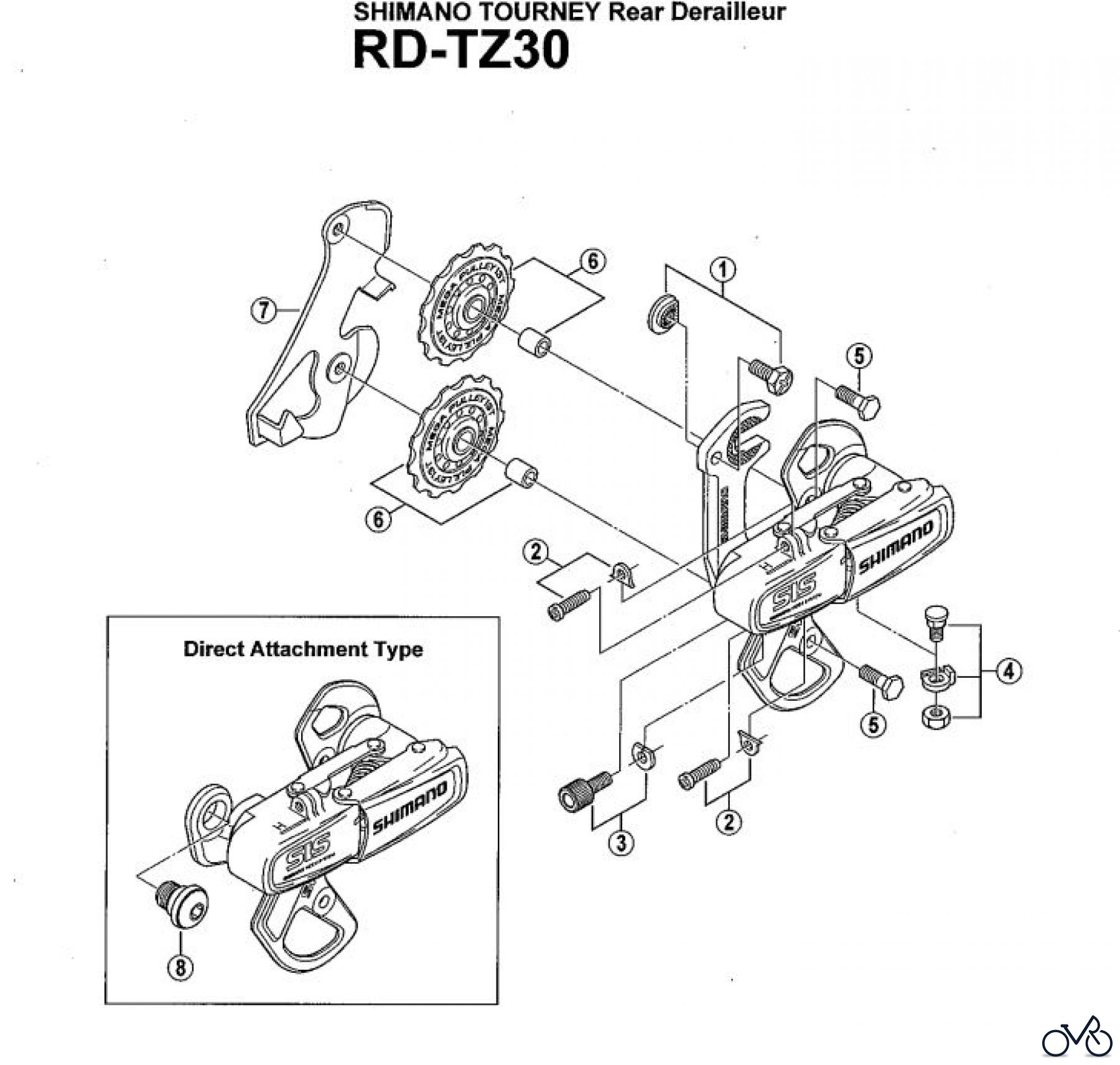 Shimano RD Rear Derailleur - Schaltwerk RD-TZ30_2225