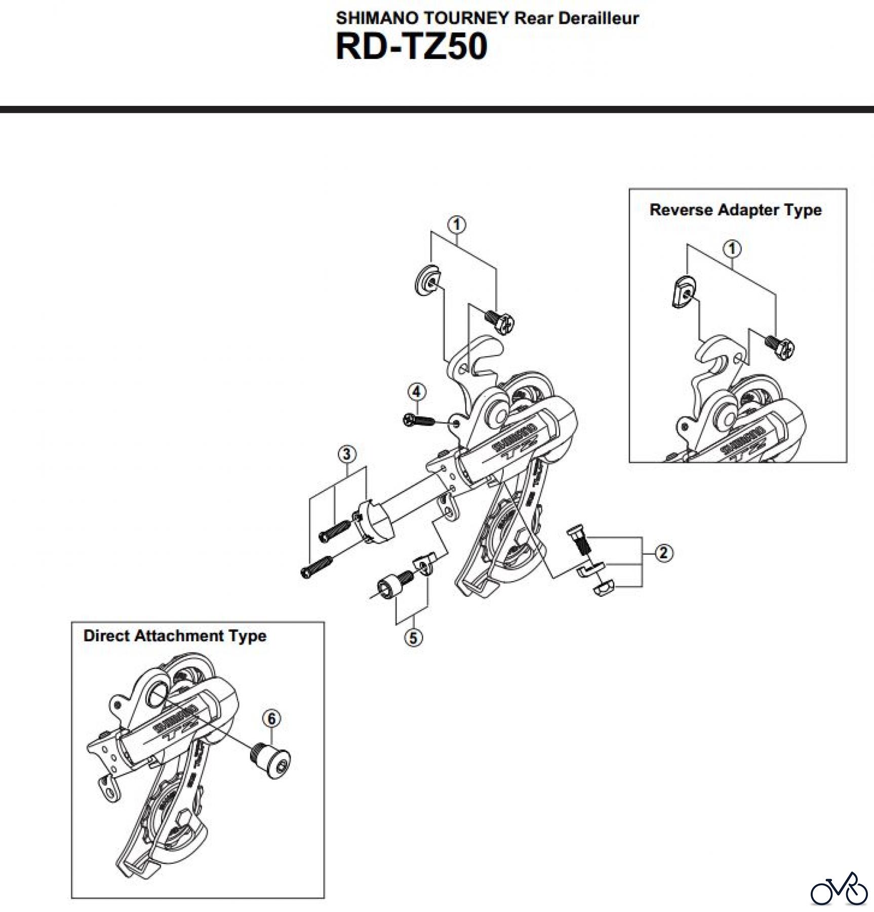 Shimano RD Rear Derailleur - Schaltwerk RD-TZ50-2778A