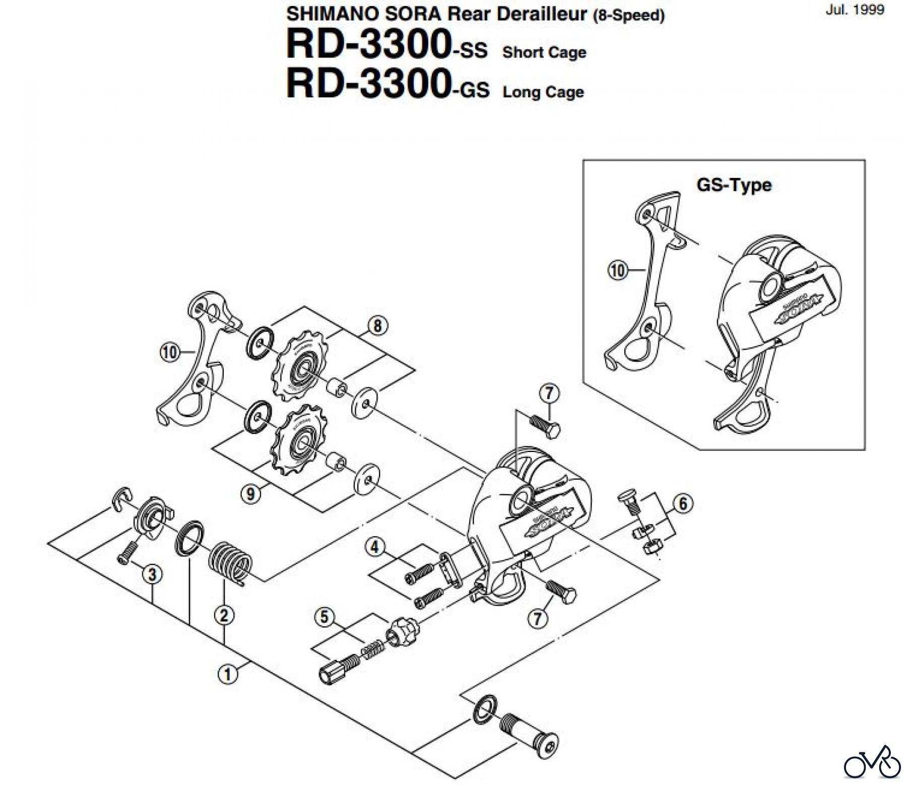Shimano RD Rear Derailleur - Schaltwerk RD_3300