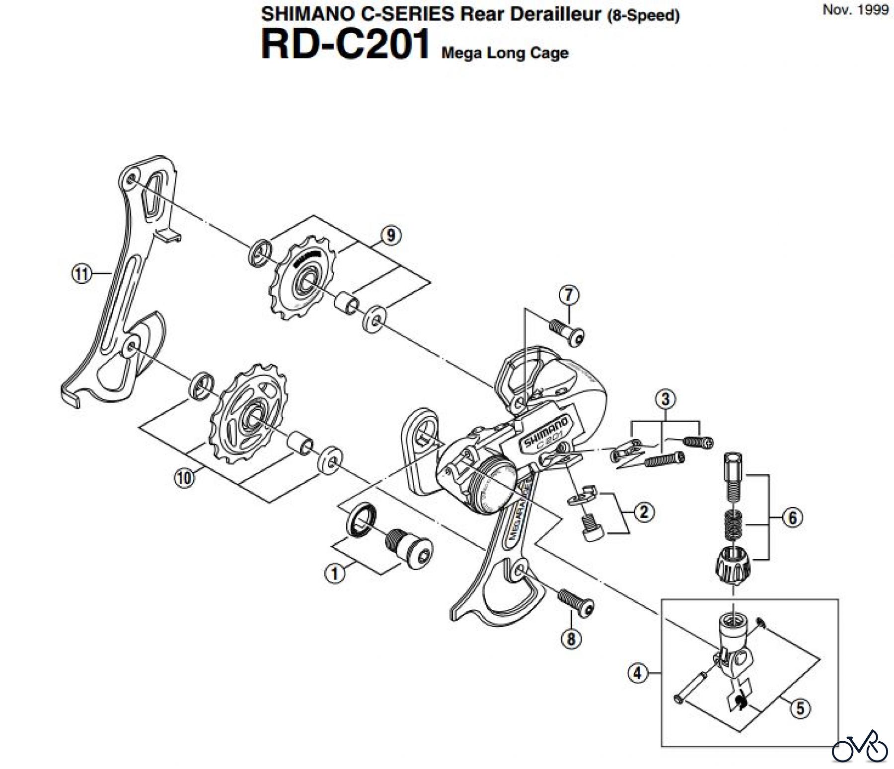 Shimano RD Rear Derailleur - Schaltwerk RD-C201