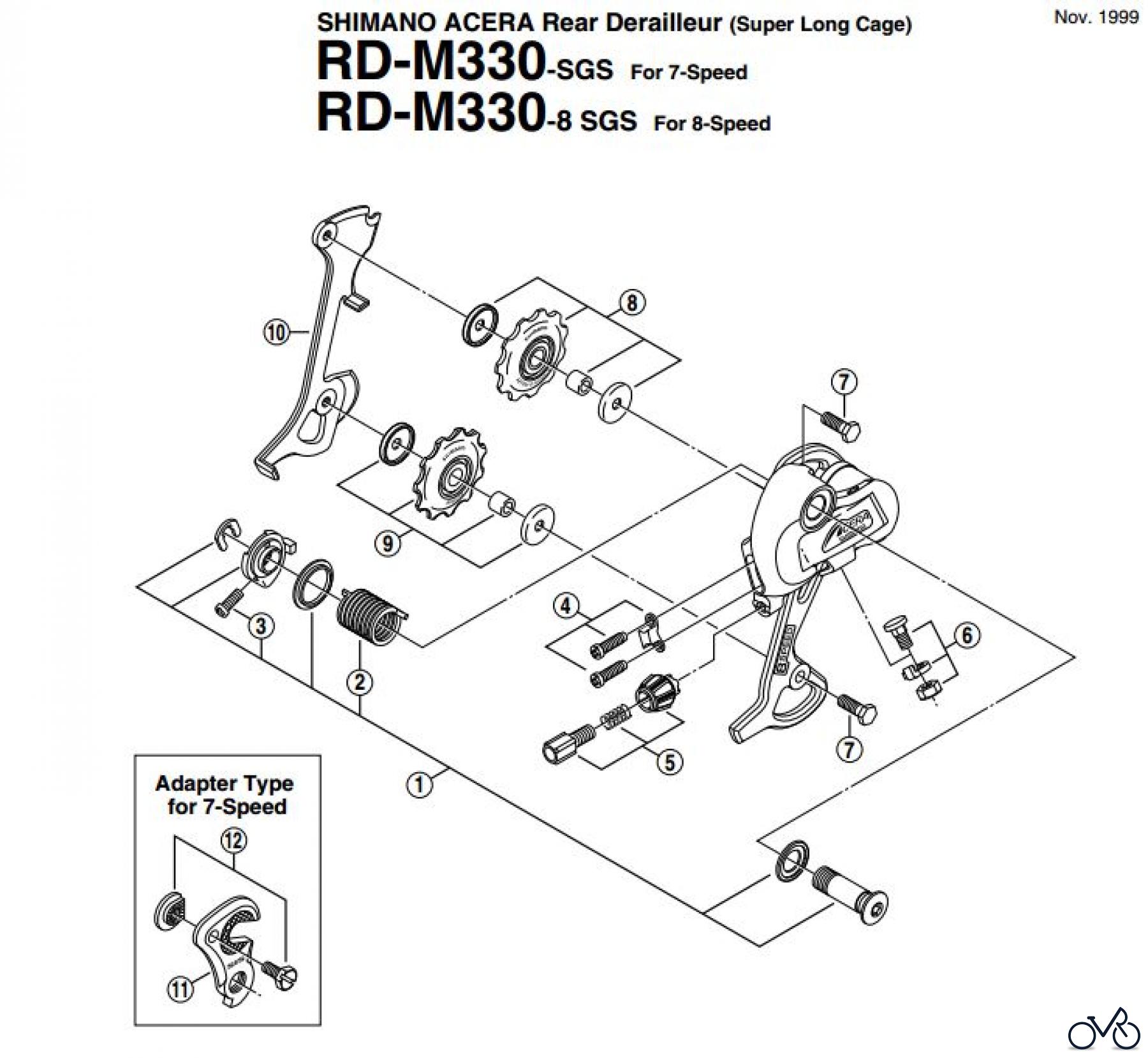 Shimano RD Rear Derailleur - Schaltwerk RD-M330
