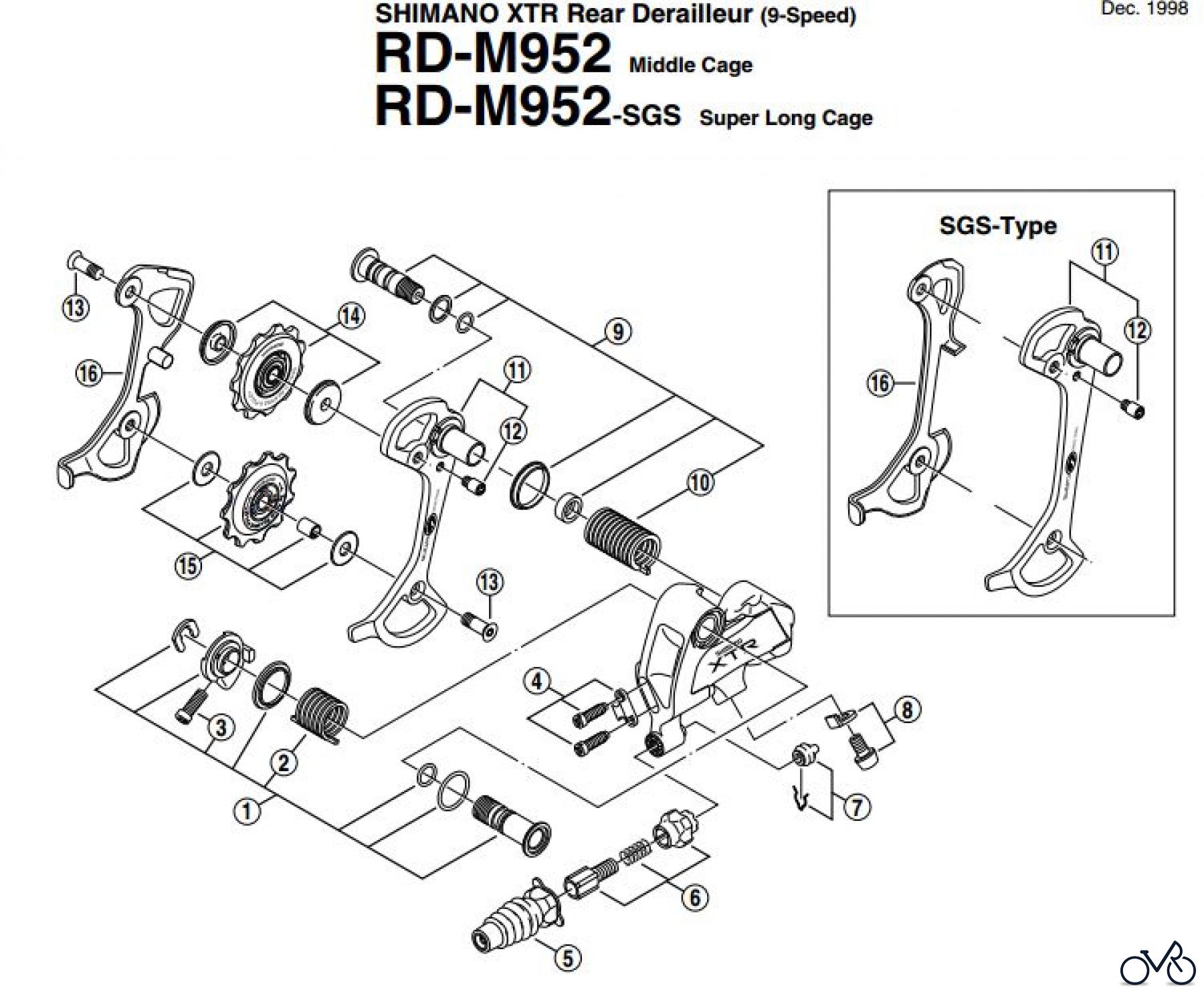 Shimano RD Rear Derailleur - Schaltwerk RD-M952