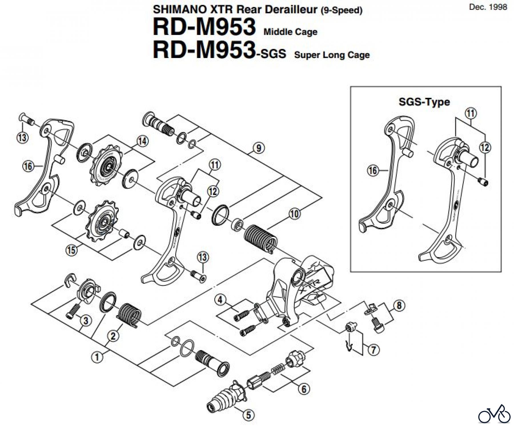 Shimano RD Rear Derailleur - Schaltwerk RD-M953