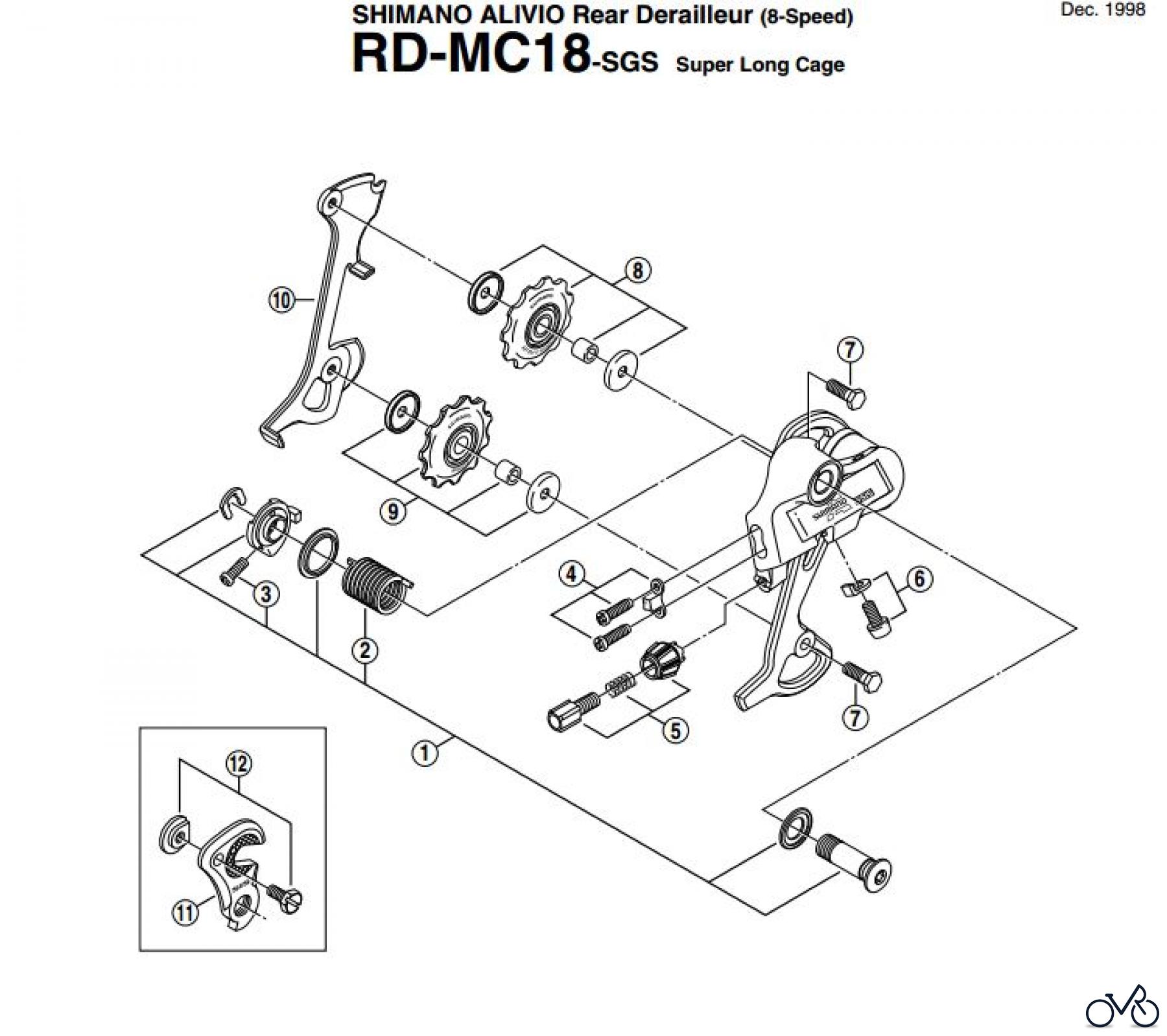 Shimano RD Rear Derailleur - Schaltwerk RD-MC18